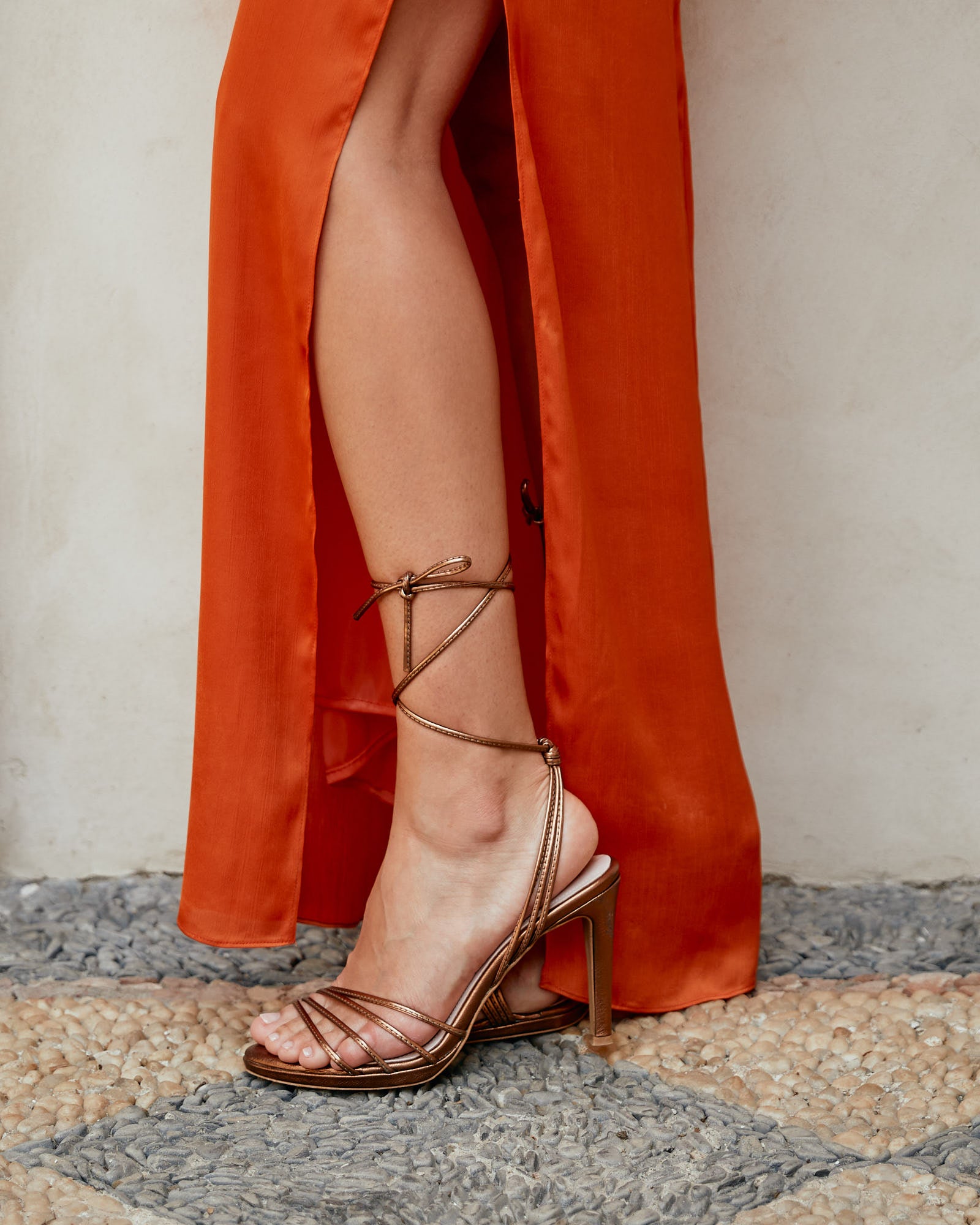 Red copper sandals new arrivals