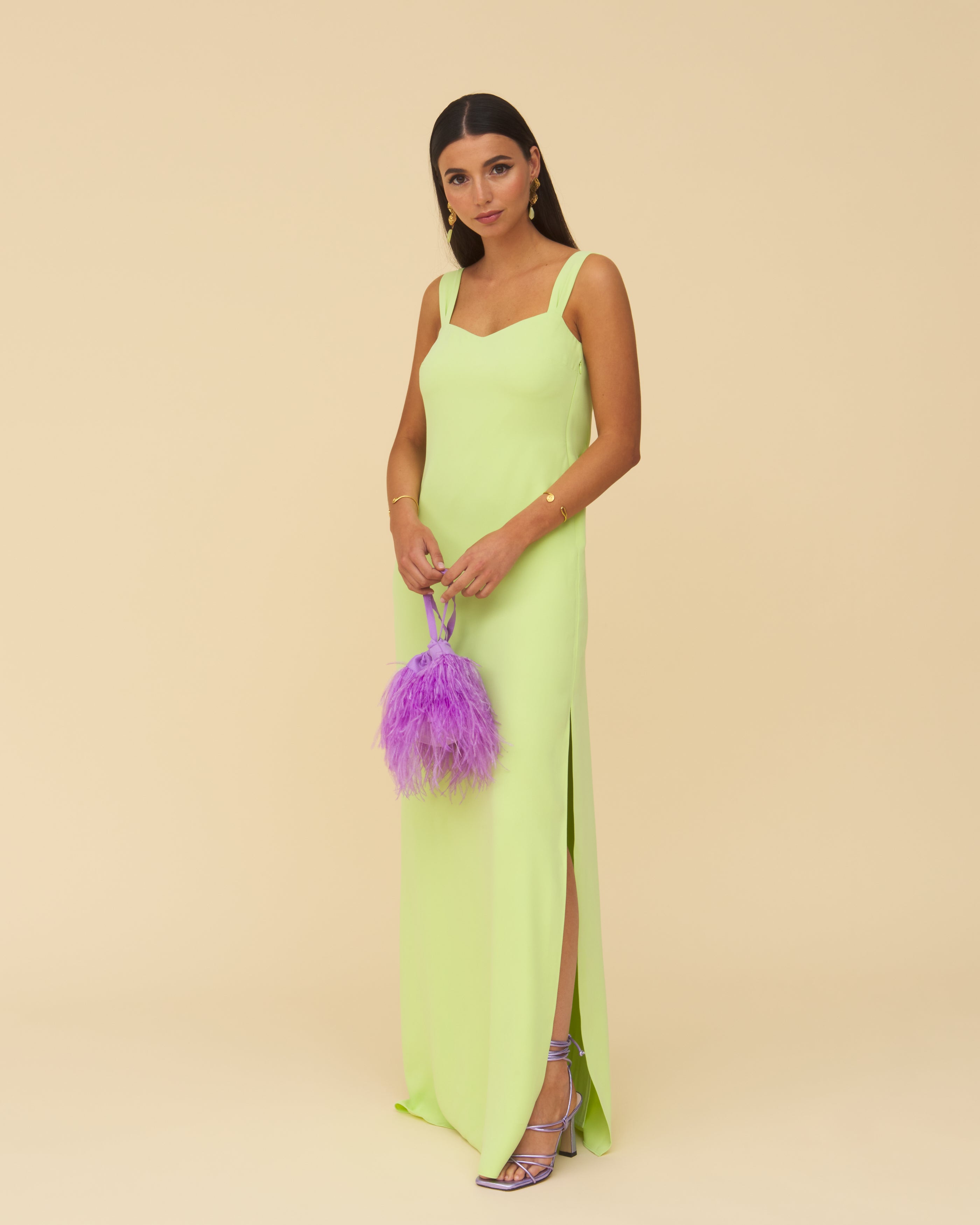 Robe Octavia Vert chlorophylle