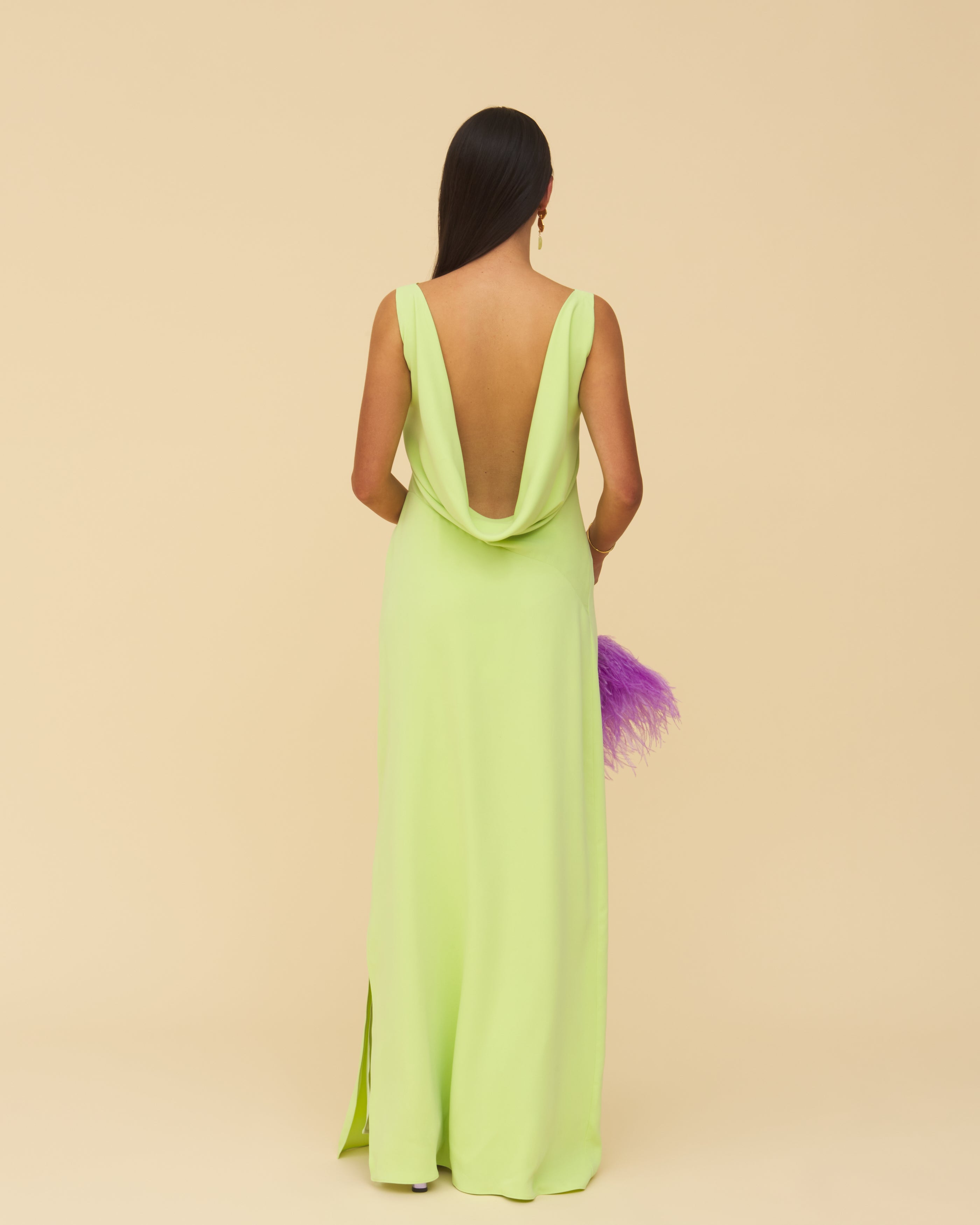 Robe Octavia Vert chlorophylle
