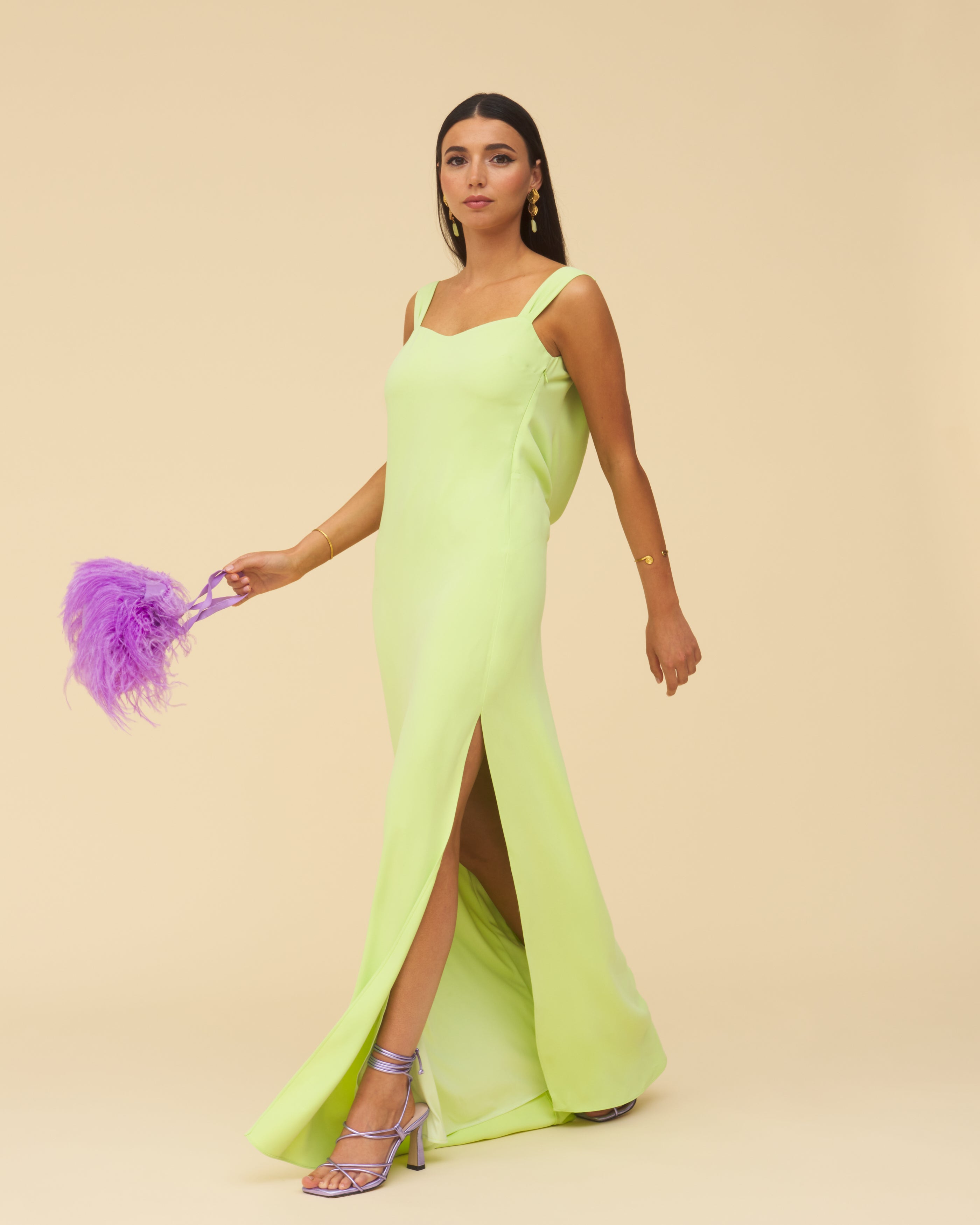 Robe Octavia Vert chlorophylle
