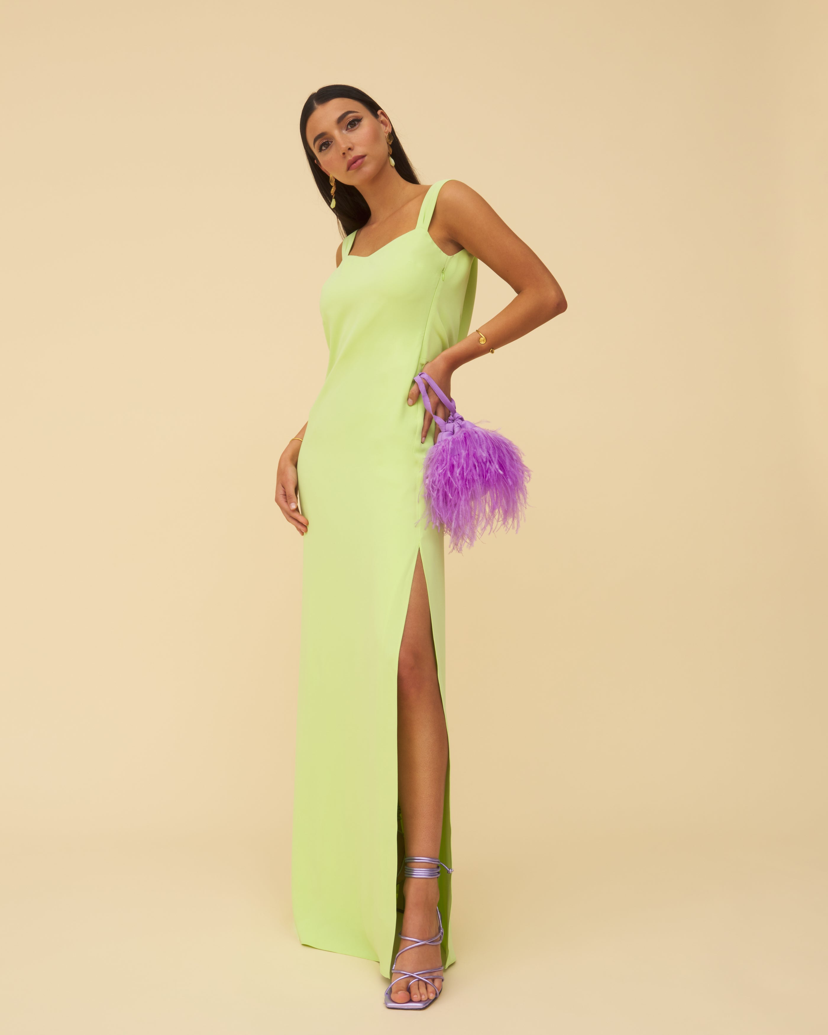 Robe Octavia Vert chlorophylle