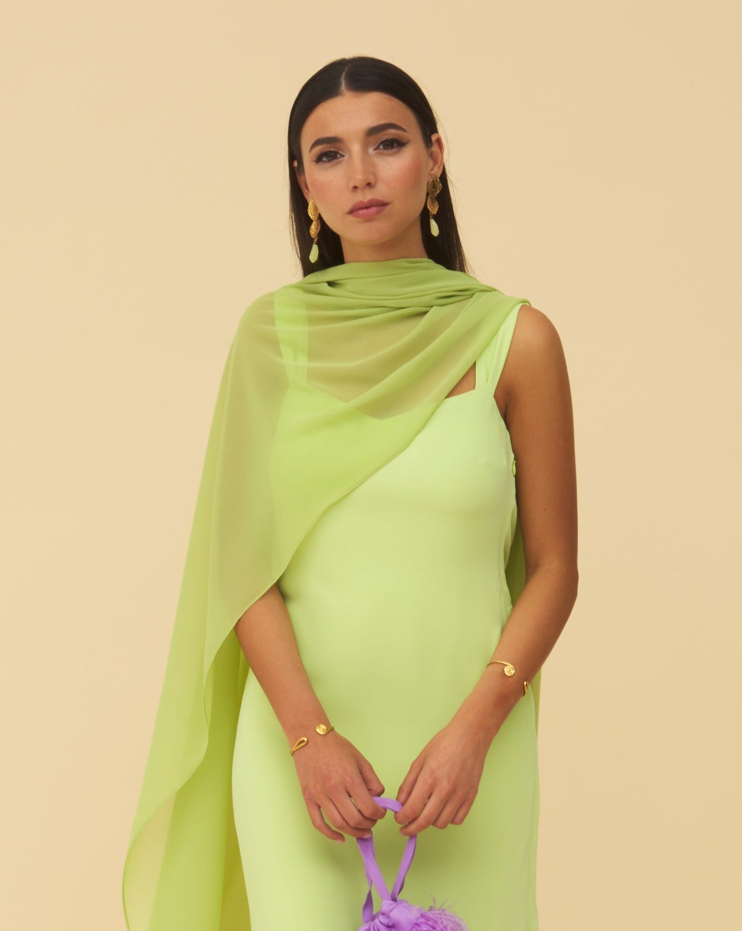 Tosca Chlorophyll green Shawl
