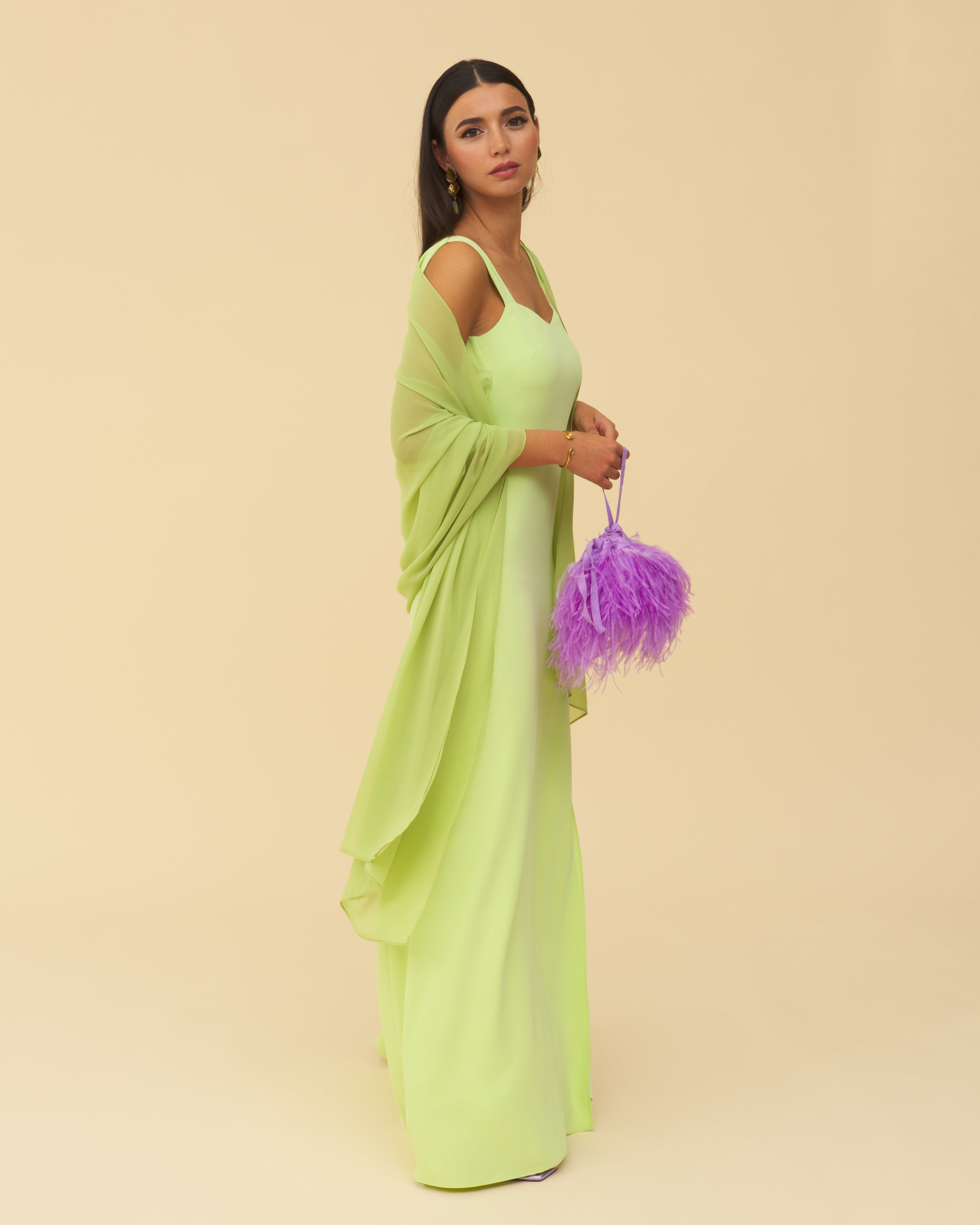 Tosca Chlorophyll green Shawl