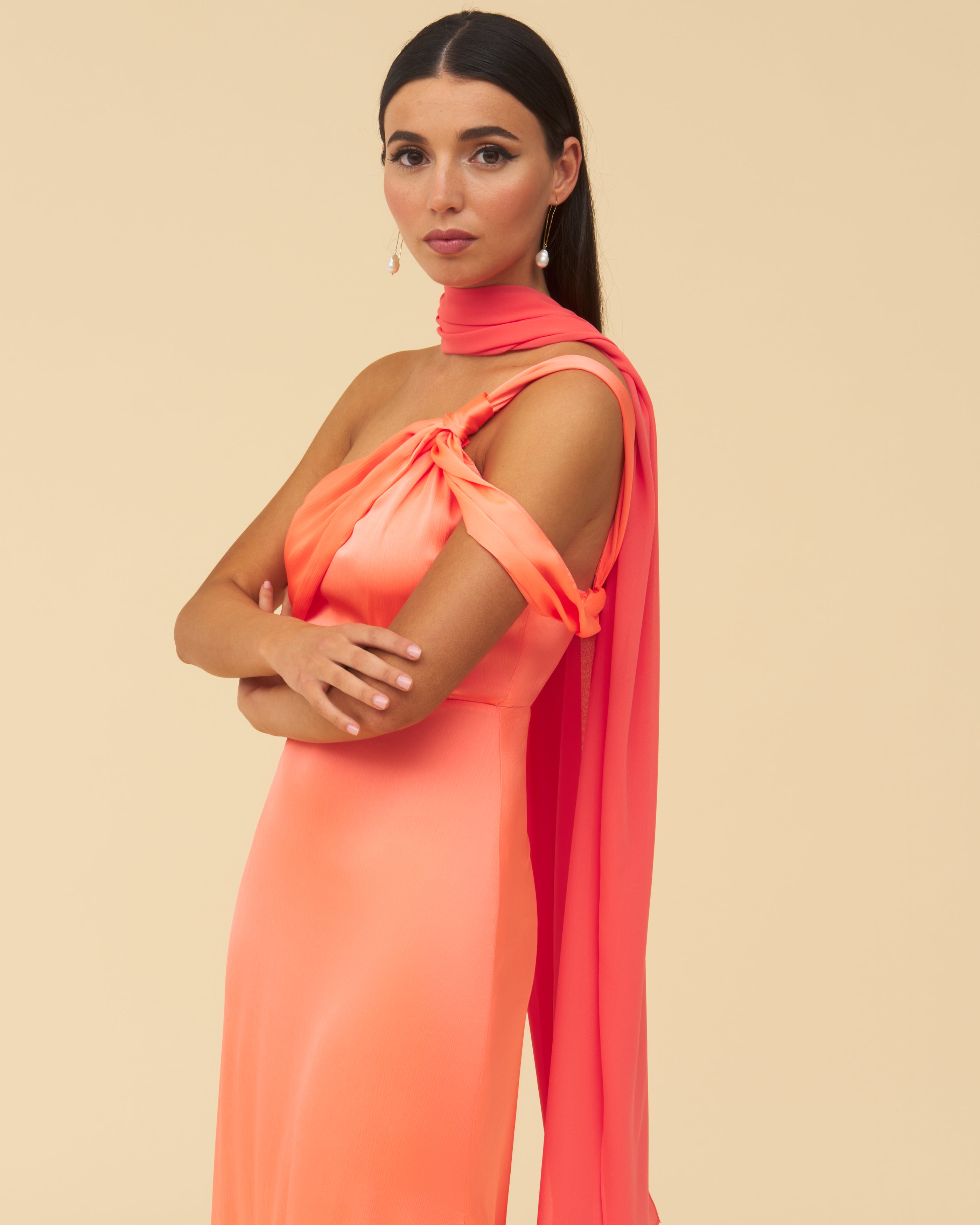 Tosca Coral Shawl