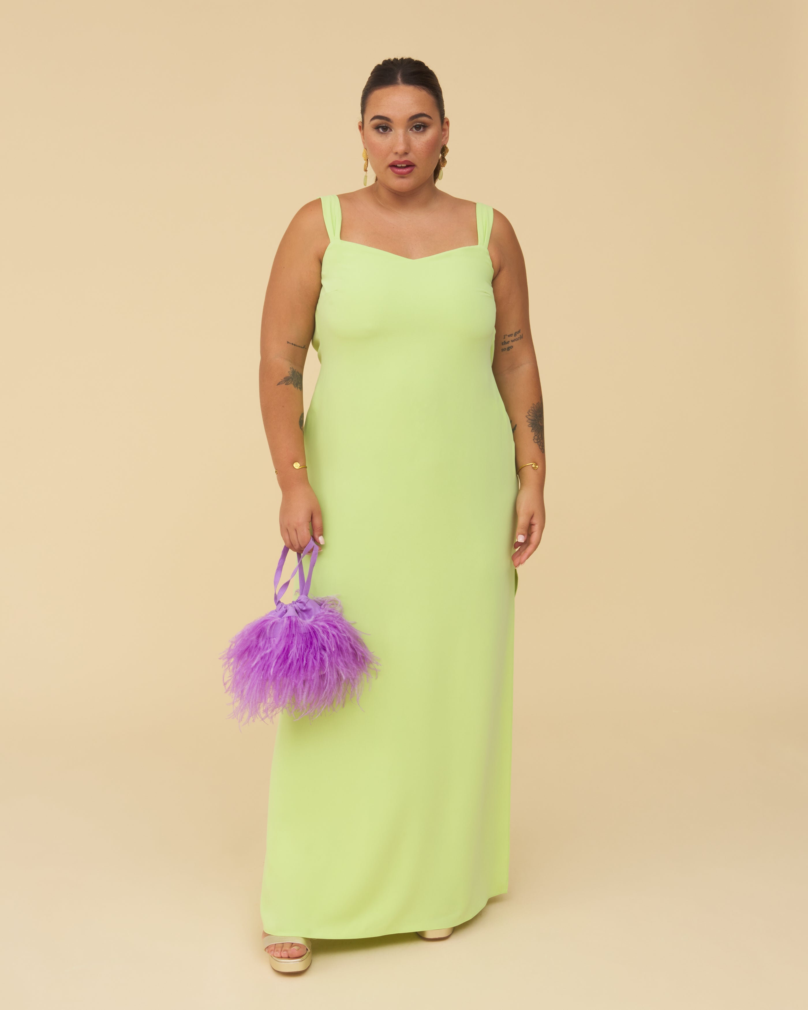 Robe Octavia Vert chlorophylle