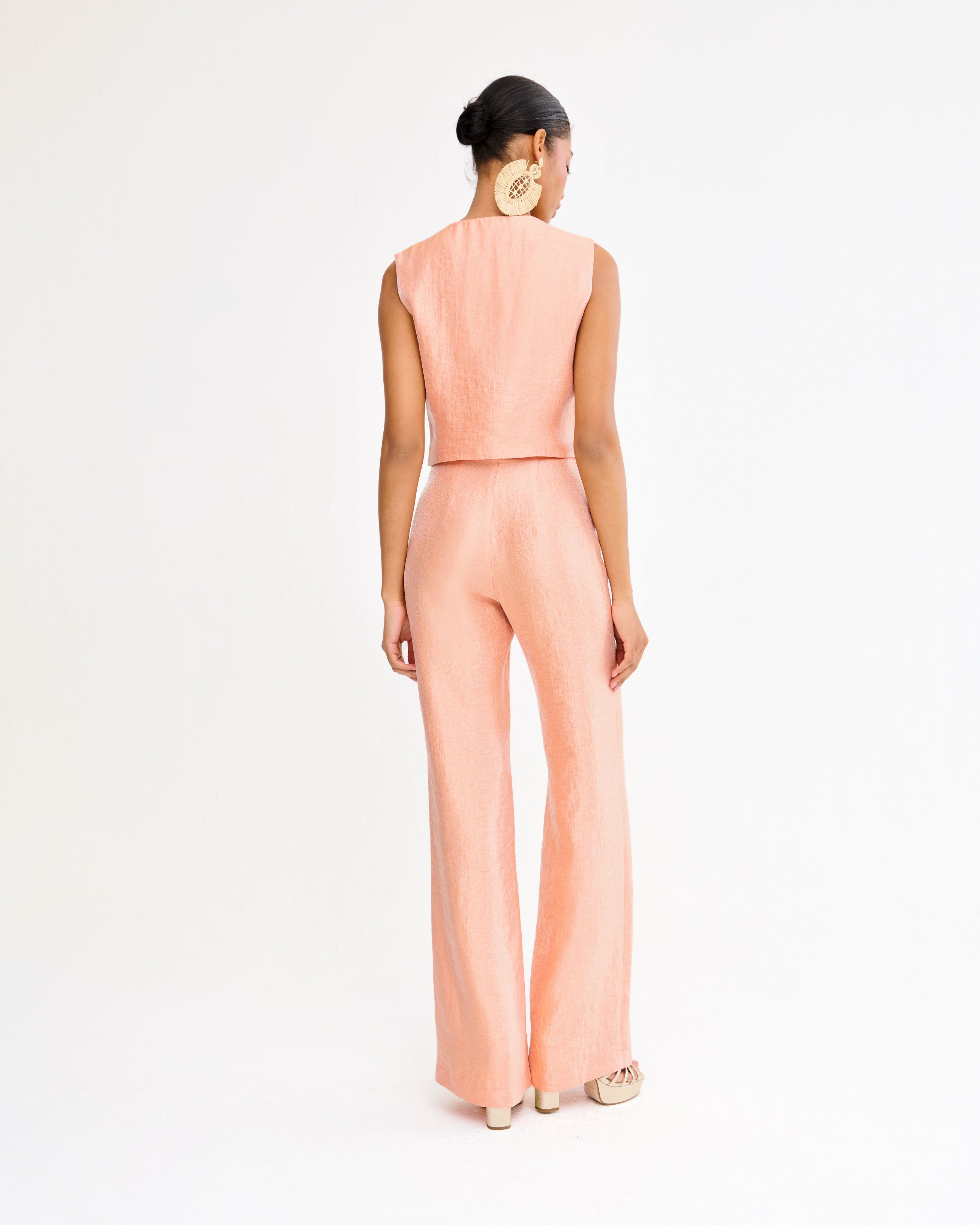 Estoril Peach Trousers