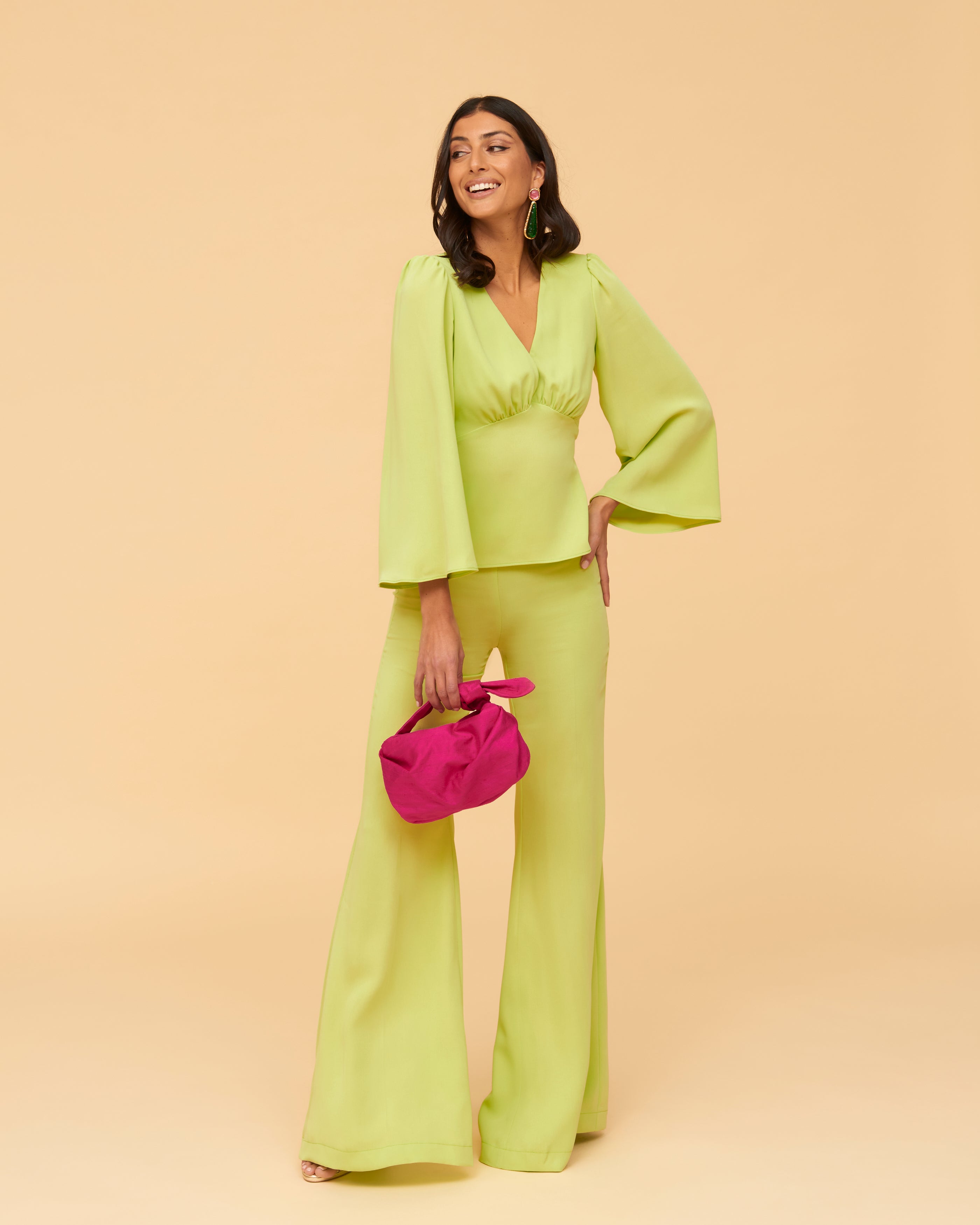 Pantalon Niza Vert chlorophylle