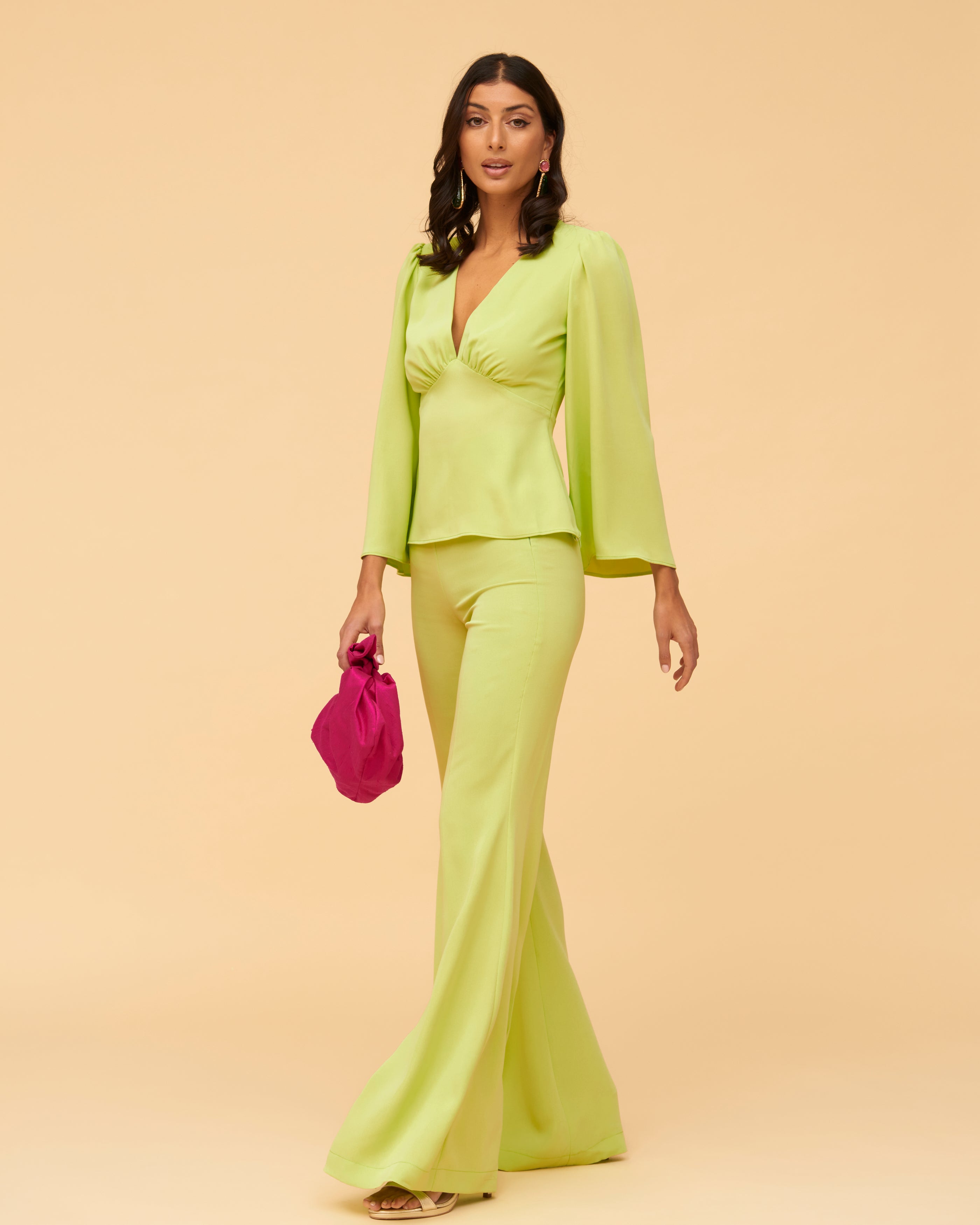 Pantalon Niza Vert chlorophylle