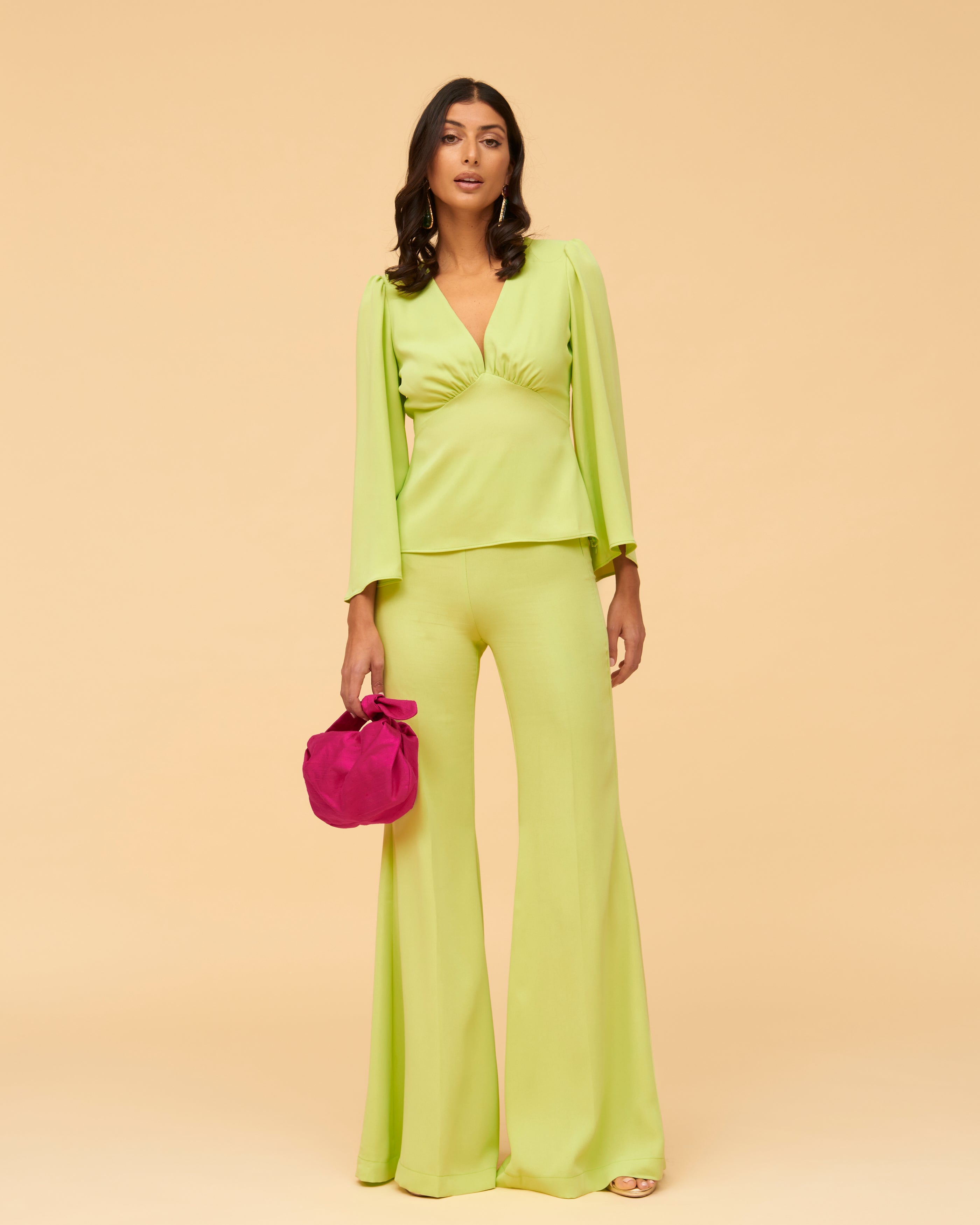 Pantalon Niza Vert chlorophylle