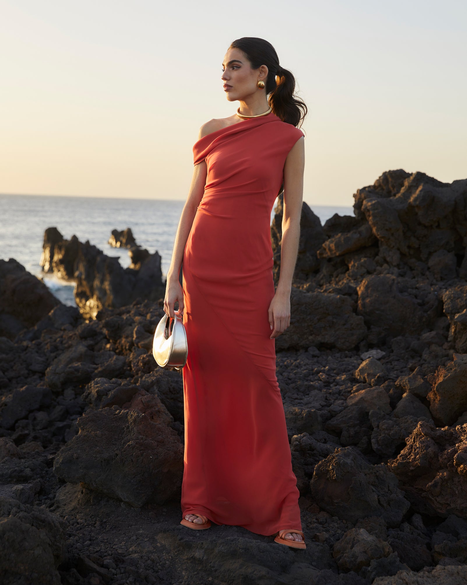 Marguerite Russet orange Dress