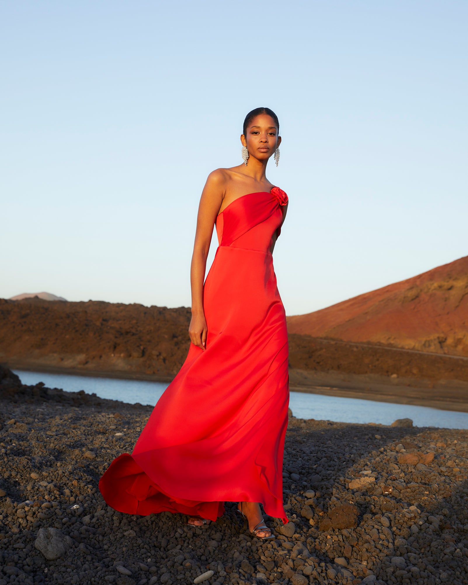 Vestido Rosae Rojo