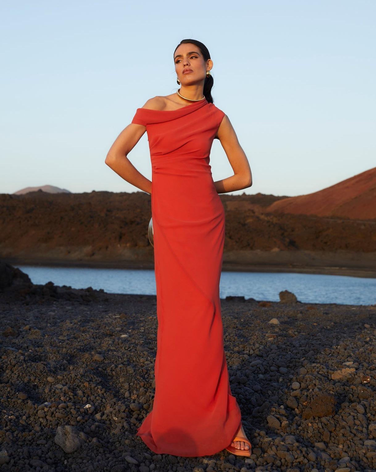 Marguerite Russet orange Dress