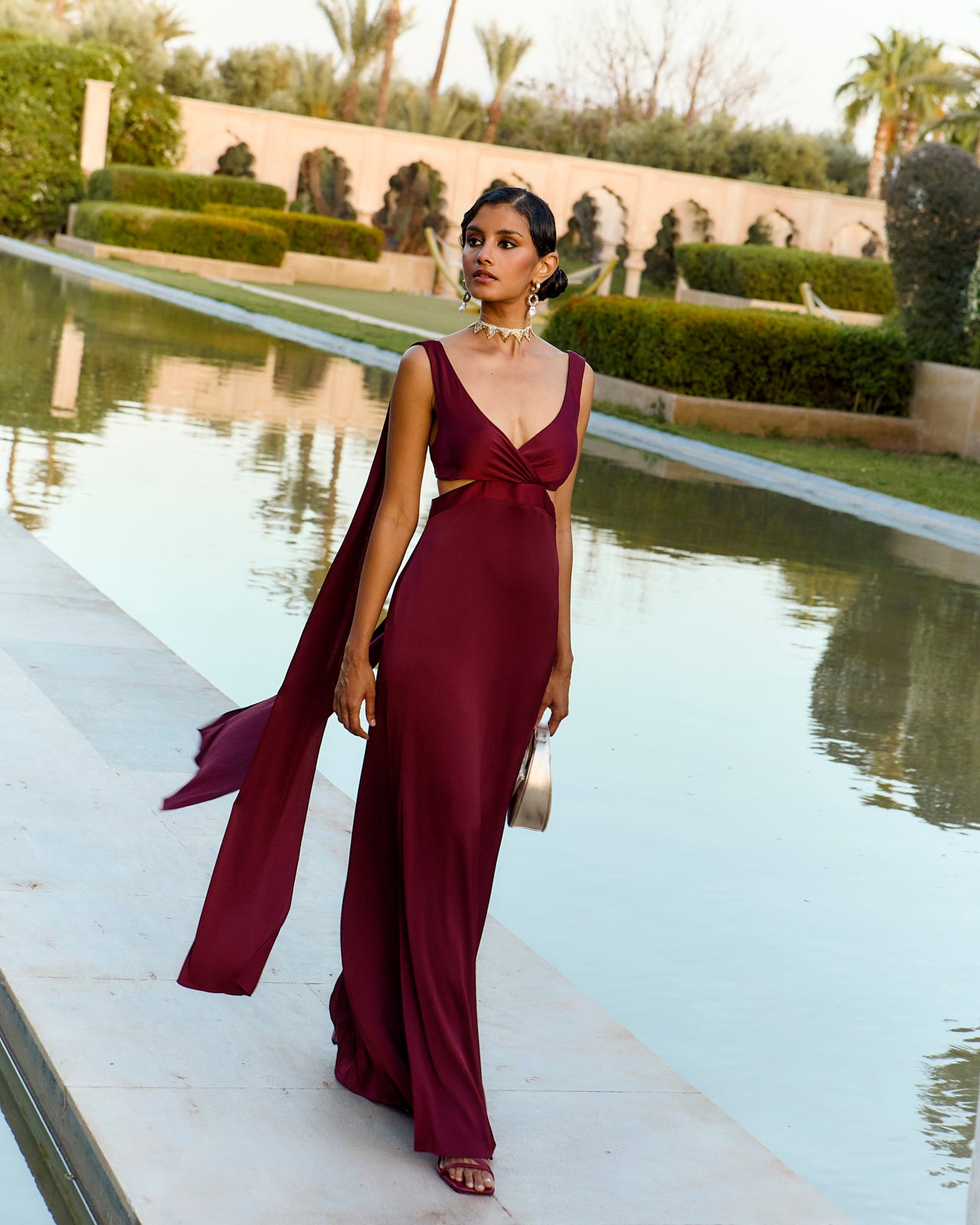 warehouse burgundy dress Warehouse Dress in Burgundy