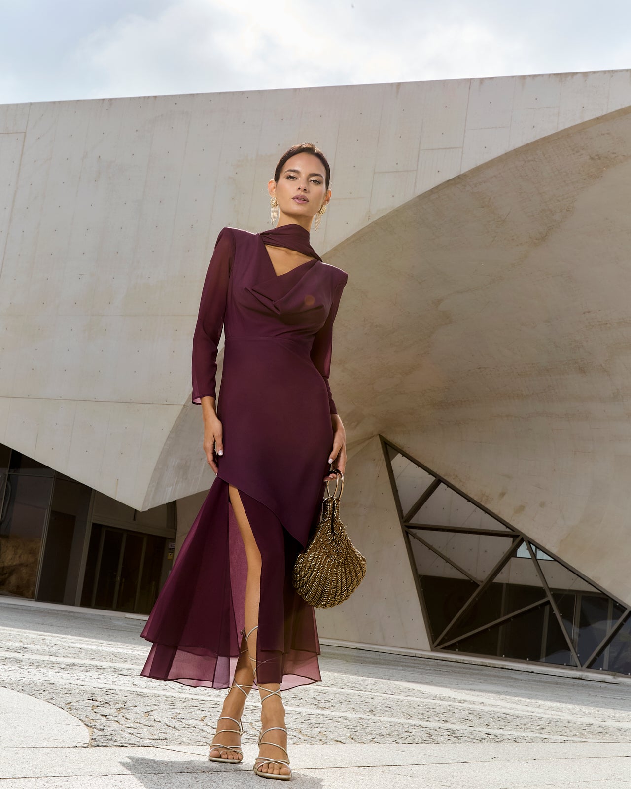 Vestido Viena Berenjena