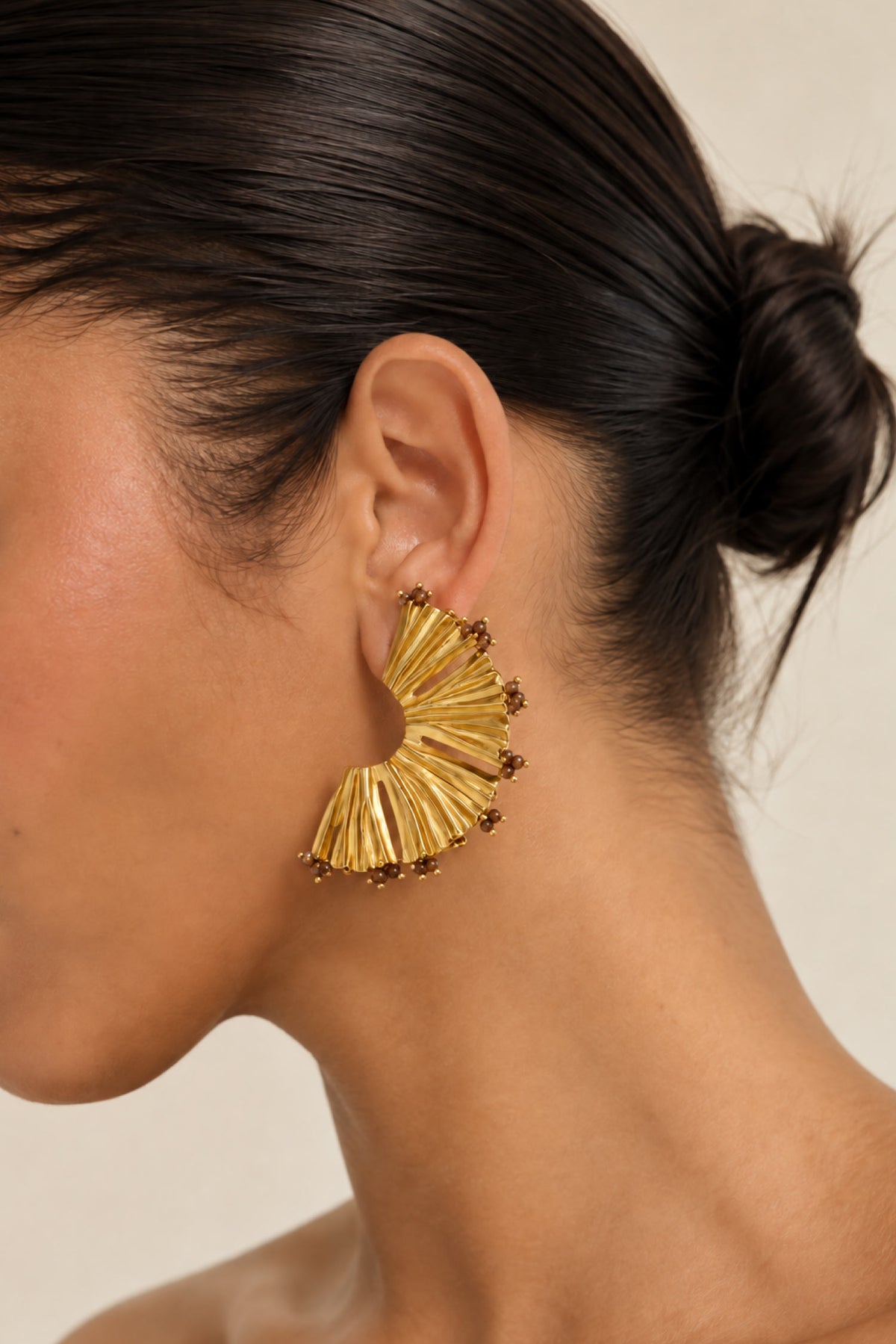 Boucles d'oreilles Atenea Doré