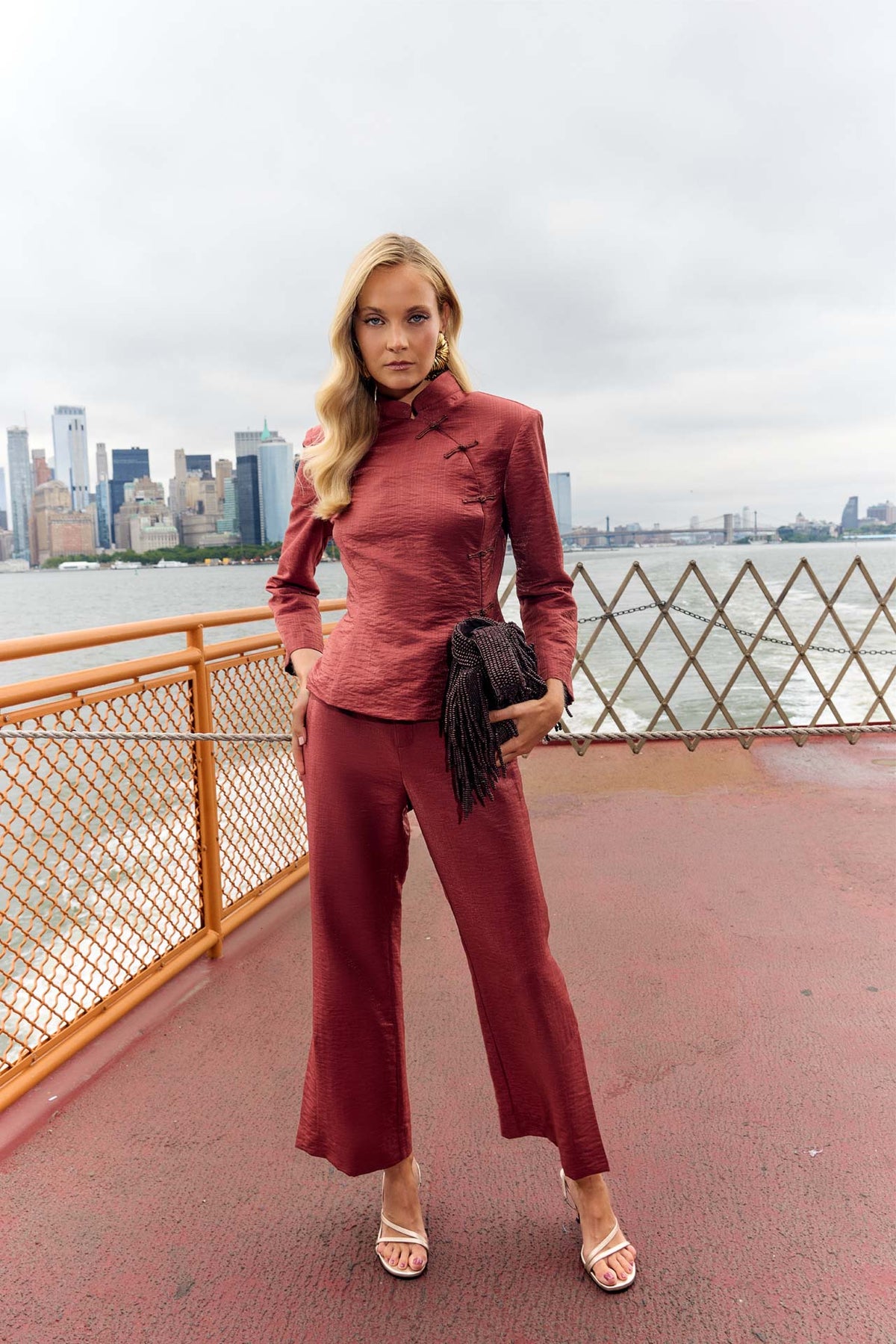 Pantaloni Charlotte Terracotta