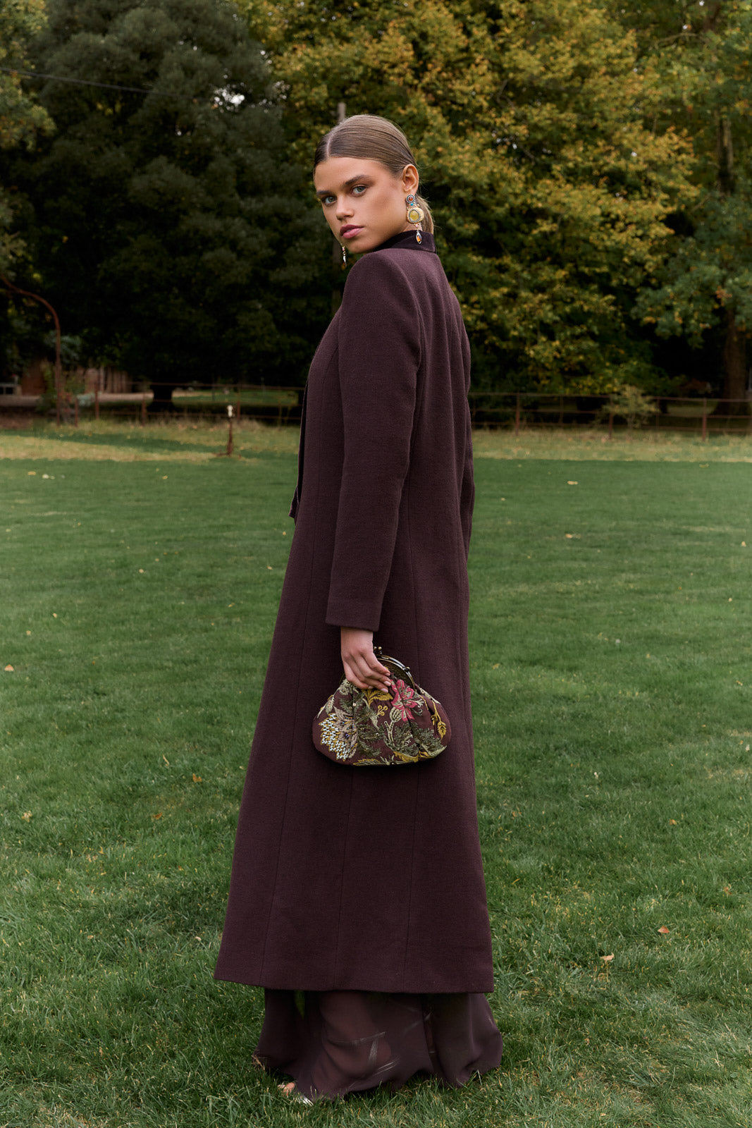 Manteau Celia Marron