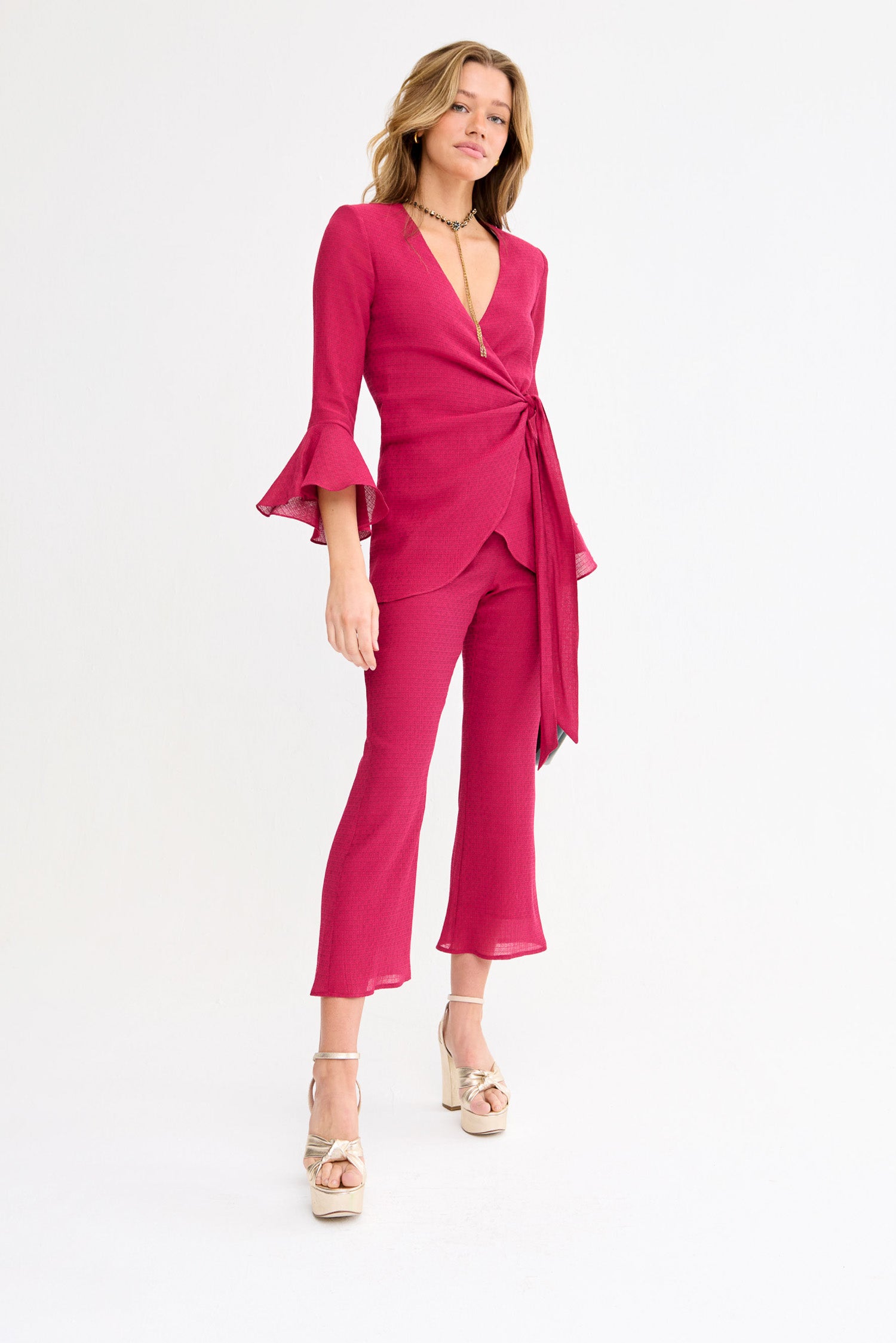 Pantalón Agnes Burdeos