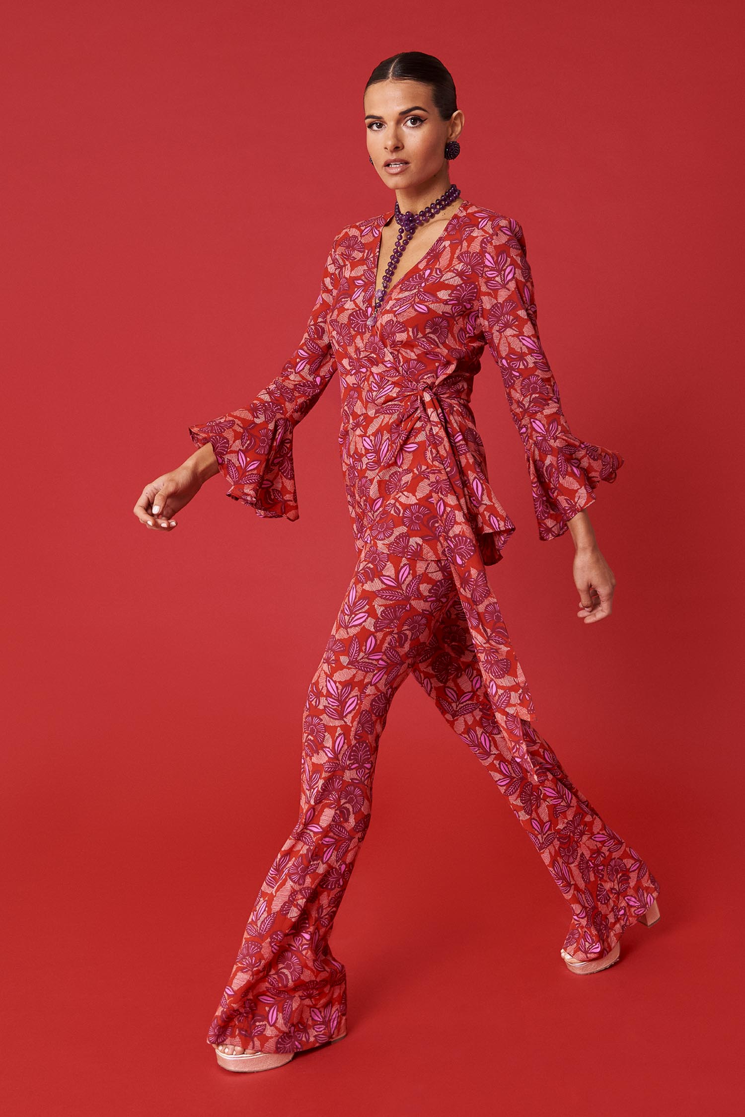 Agatha Manila coral Trousers