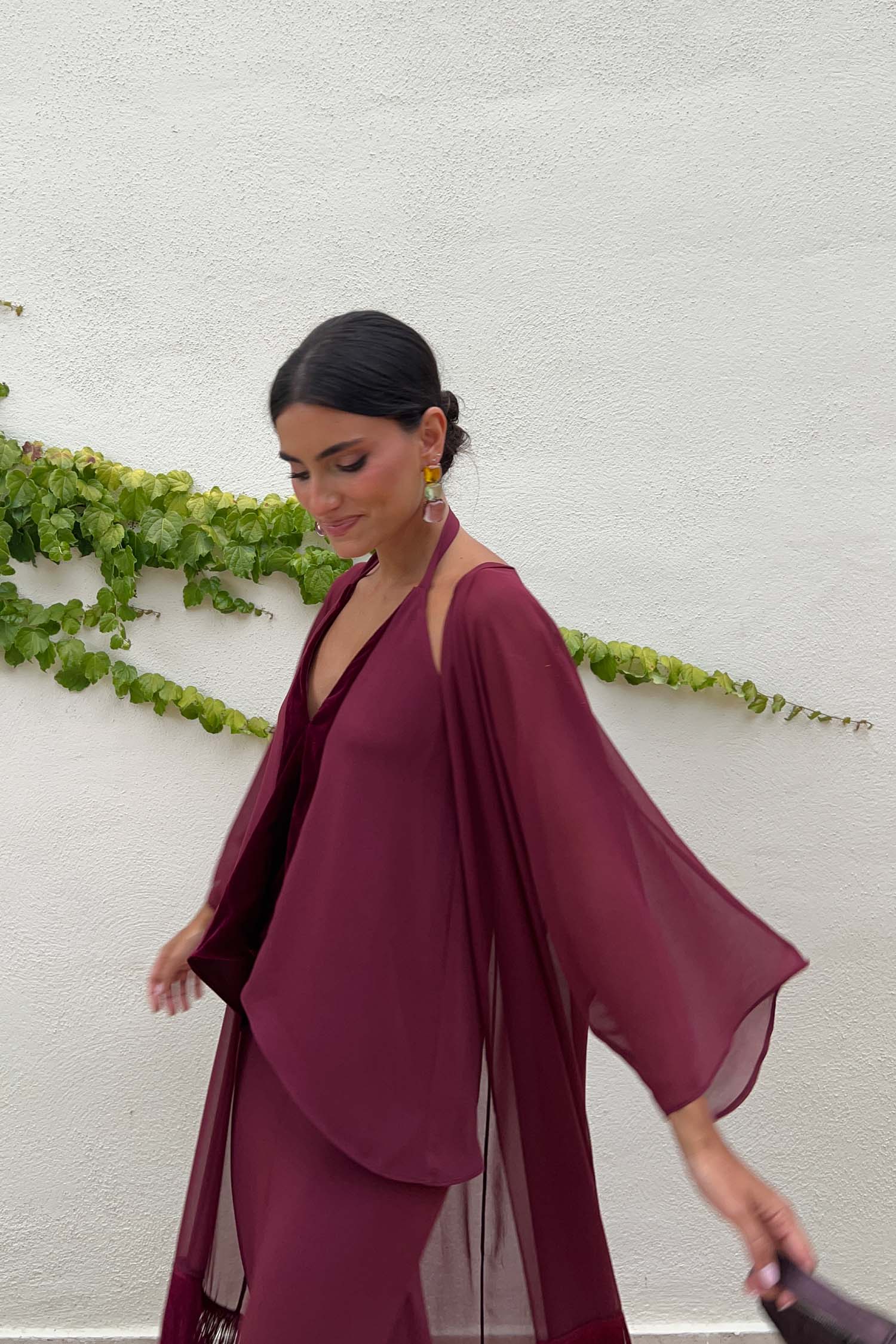 Mónica Kimono Burgundy