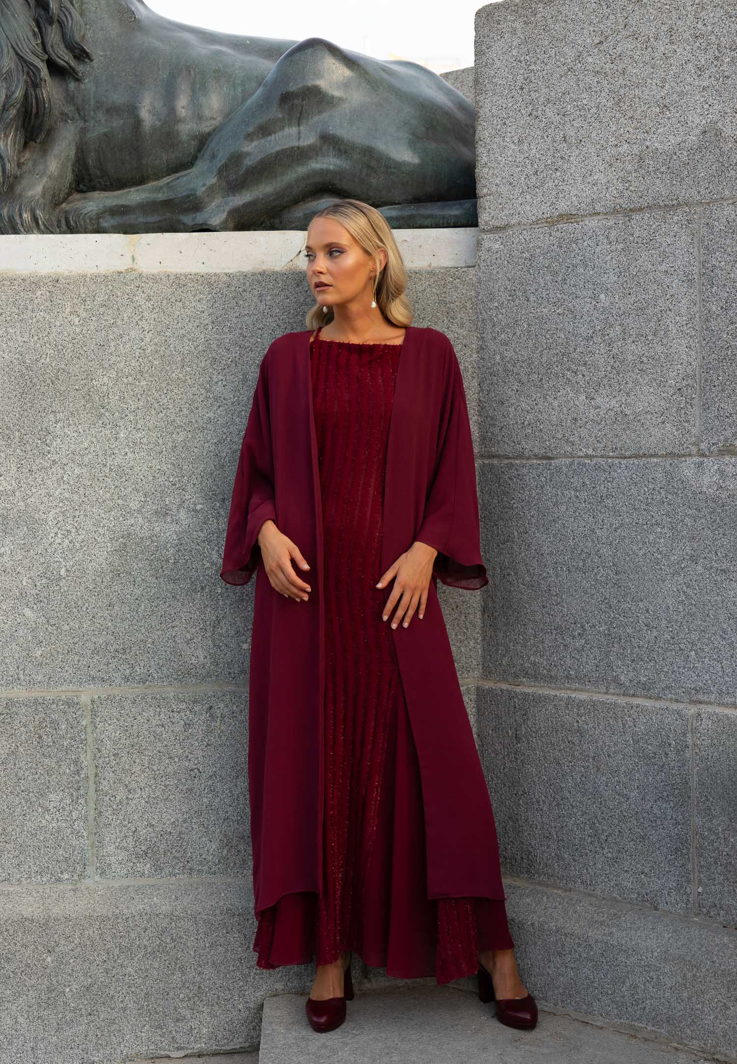 Saiko Kimono Burgundy