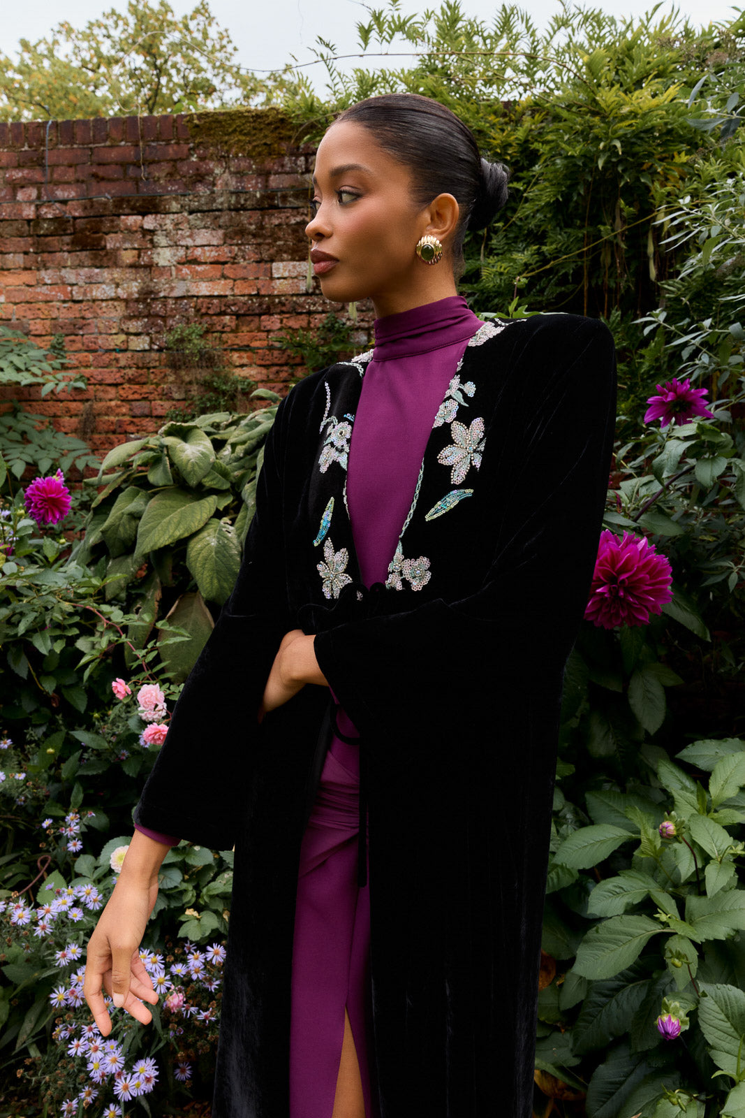 Robe Meira Aubergine