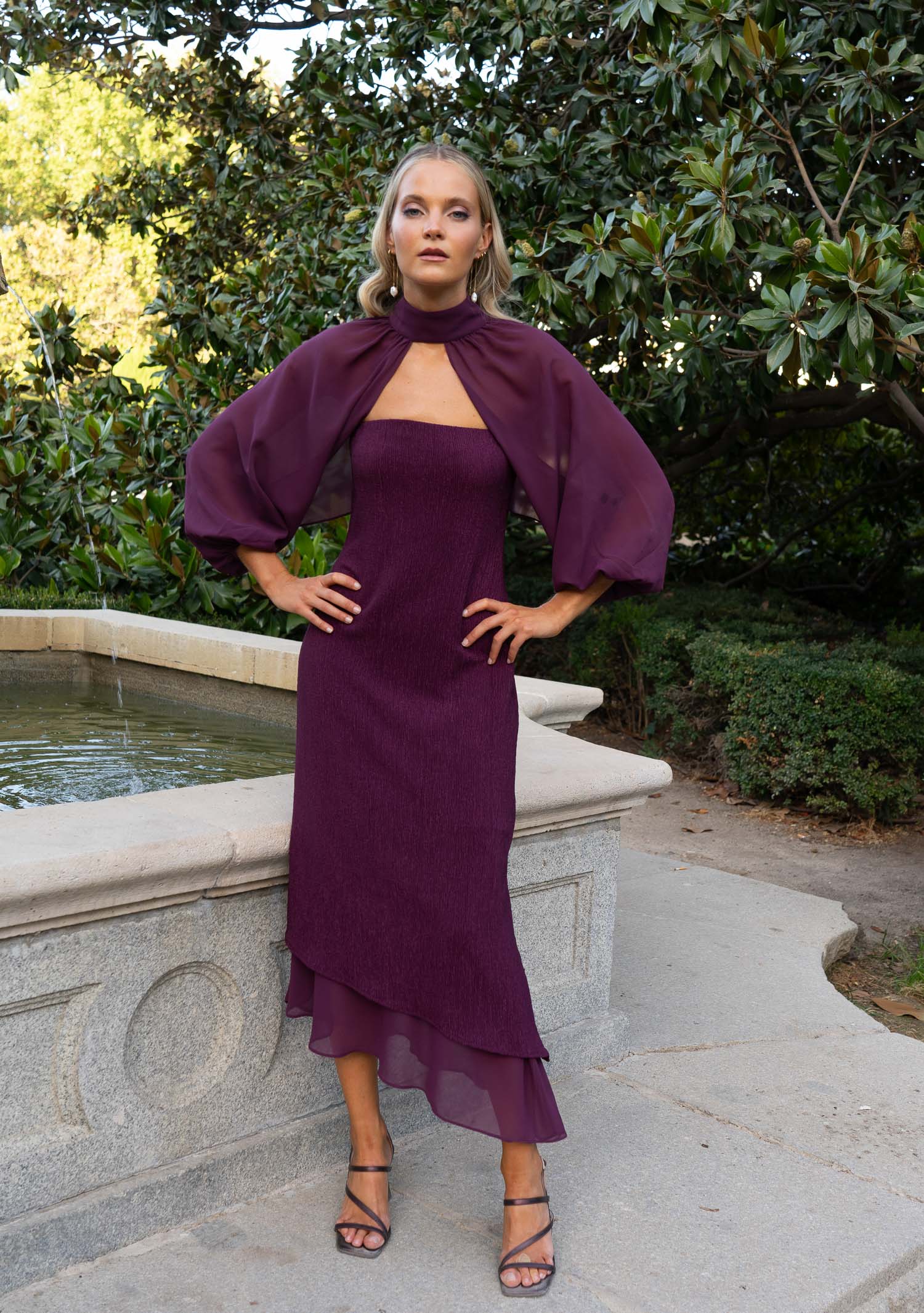 Vestido Fiamma Berenjena