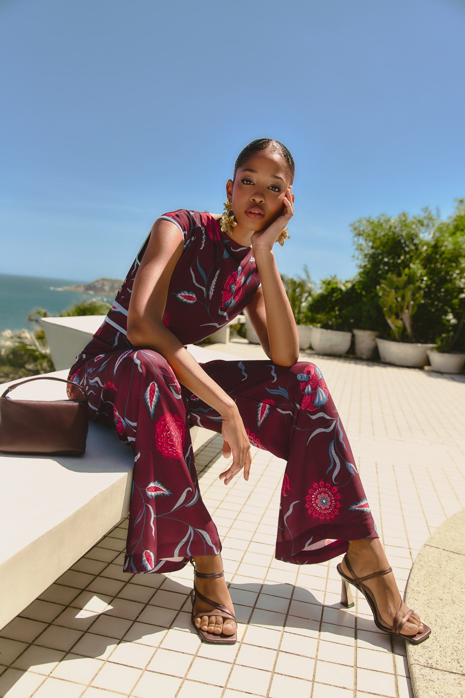 Combinaison Dune Maracuja Bordeaux