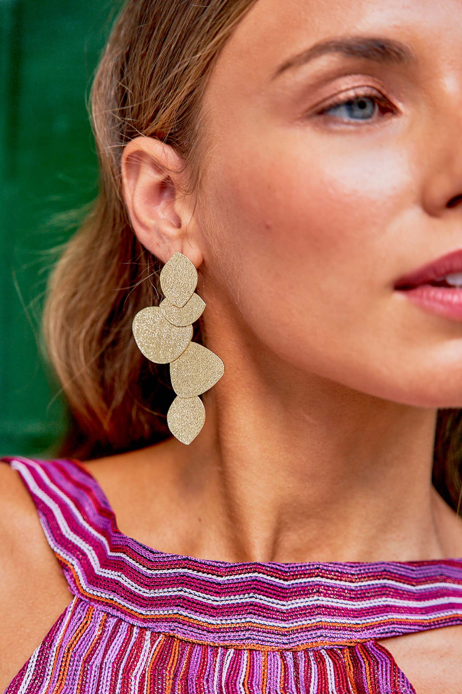 Boucles d’oreilles Dotted Sai Doré de Tiahra