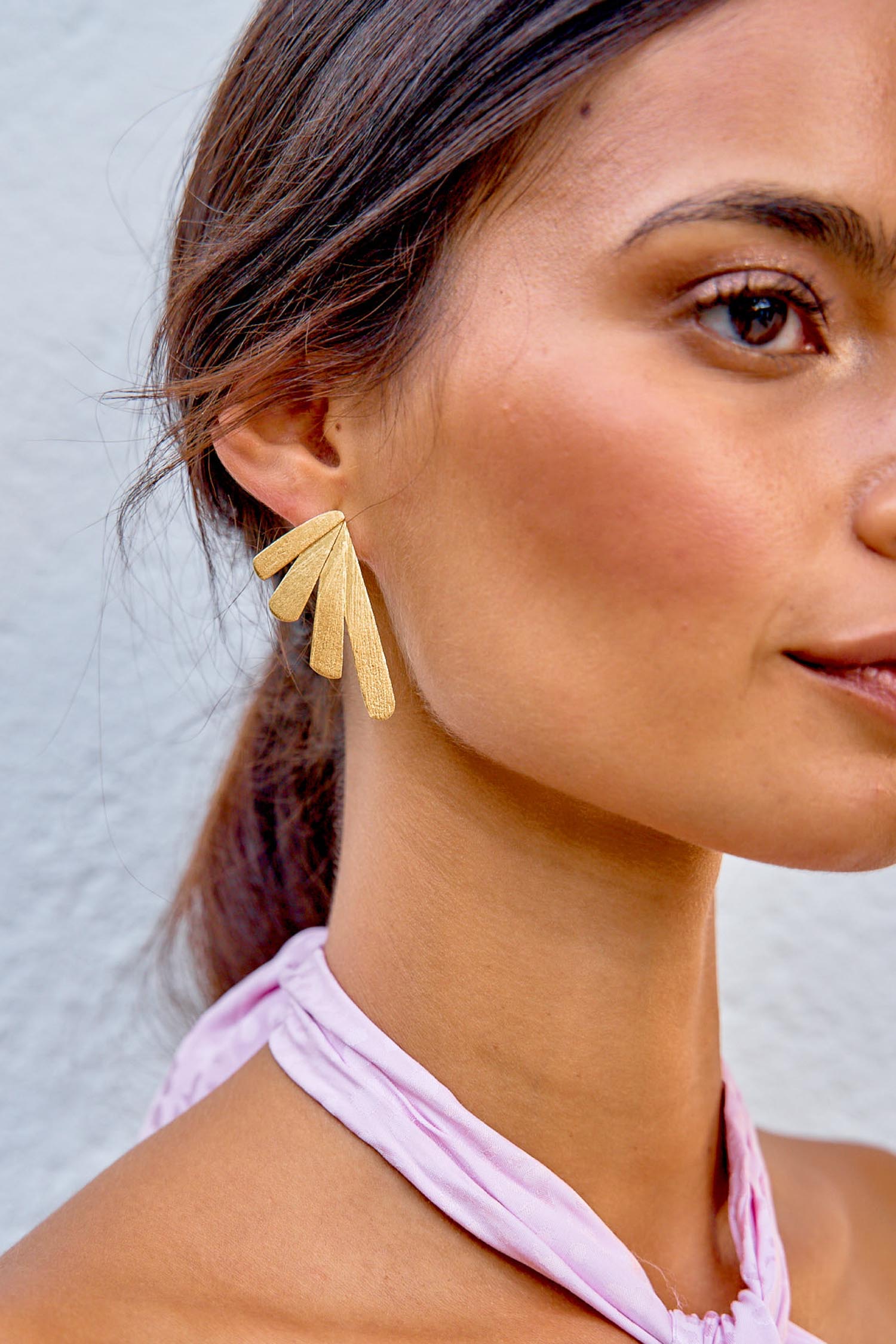 Pendientes Elina Dorado de Tiahra