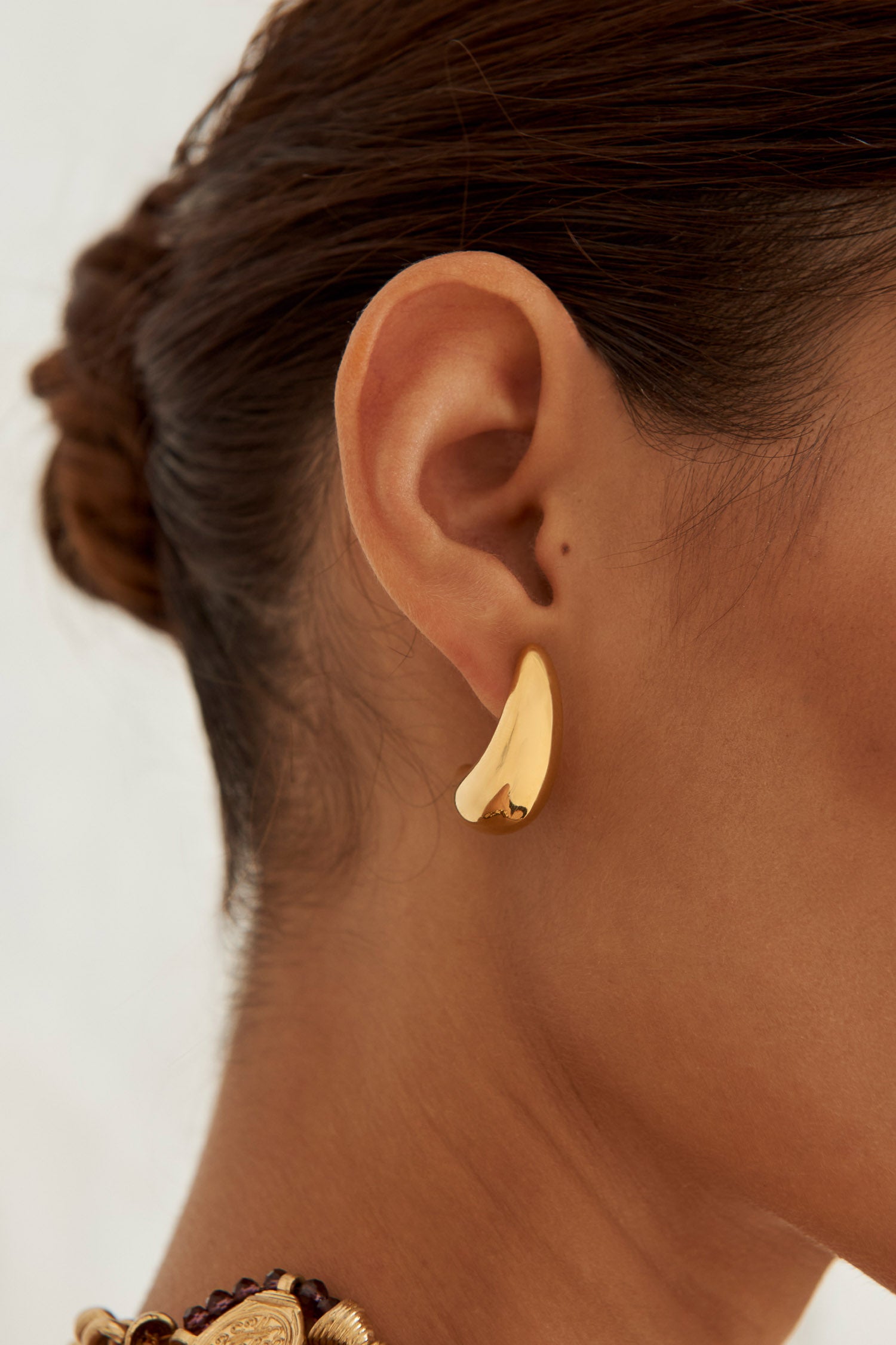 Boucles d'oreilles Goutte Doré