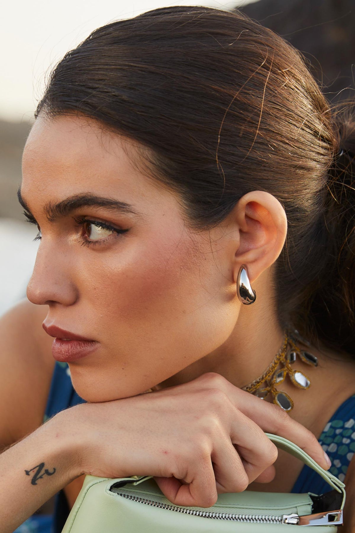 Boucles D'oreilles En Argent - Création Artisanale, Occasion