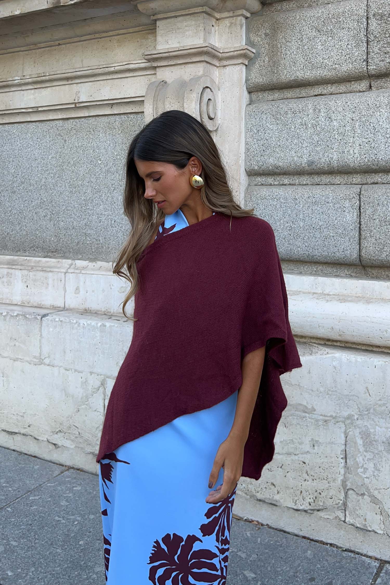 Poncho Inaya Burdeos