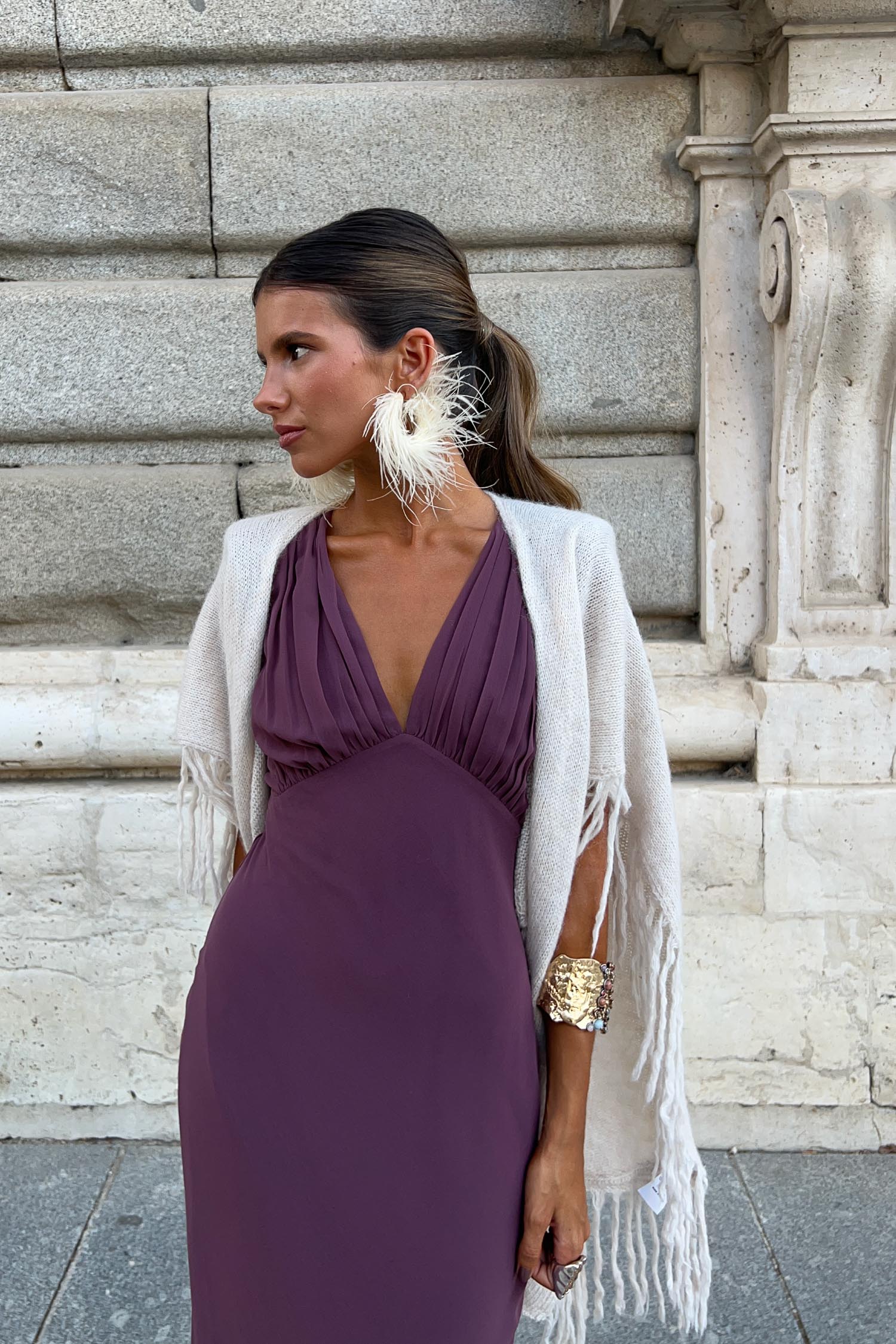 Poncho Mara Off-White