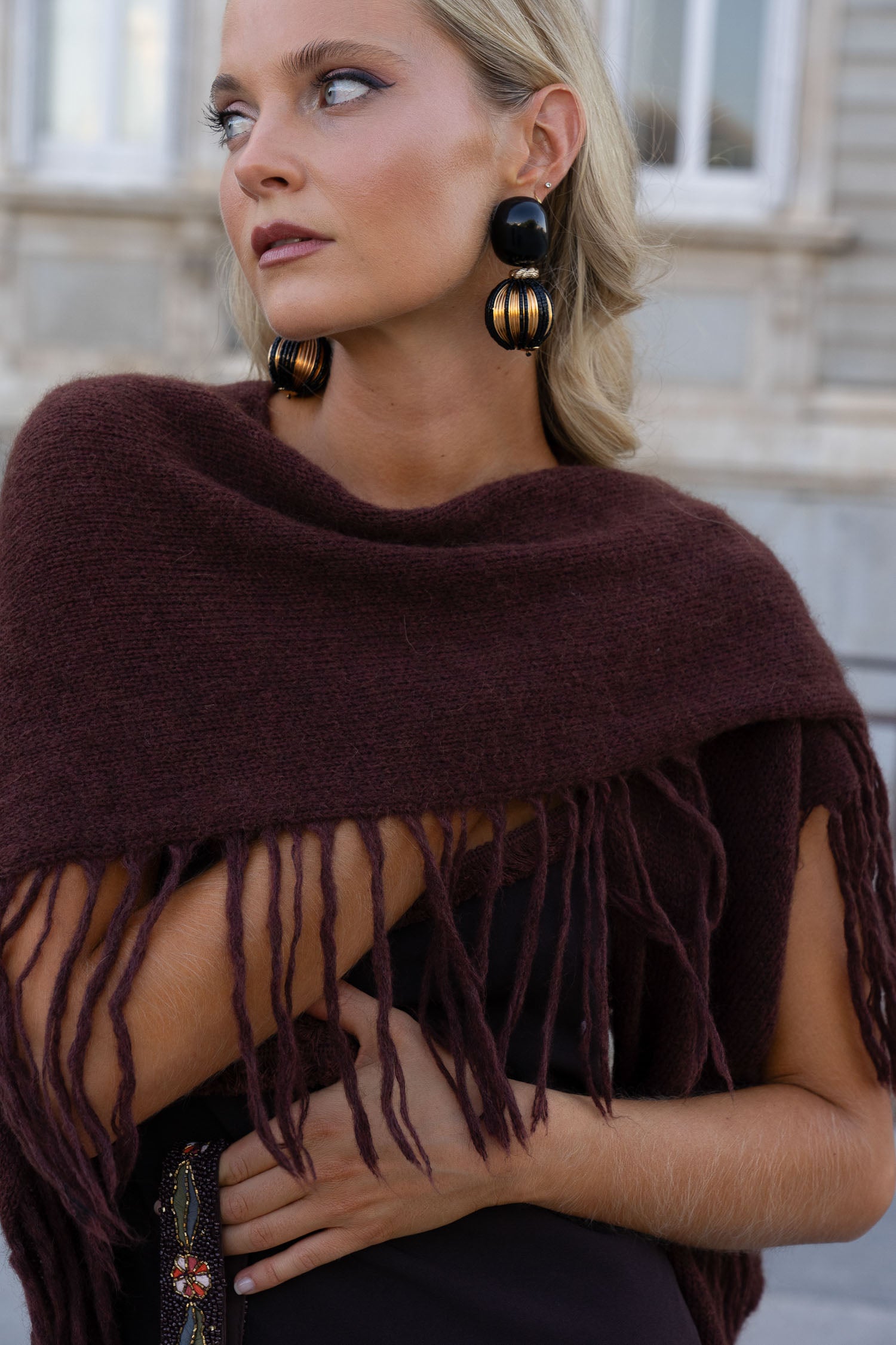 Poncho Mara Marron