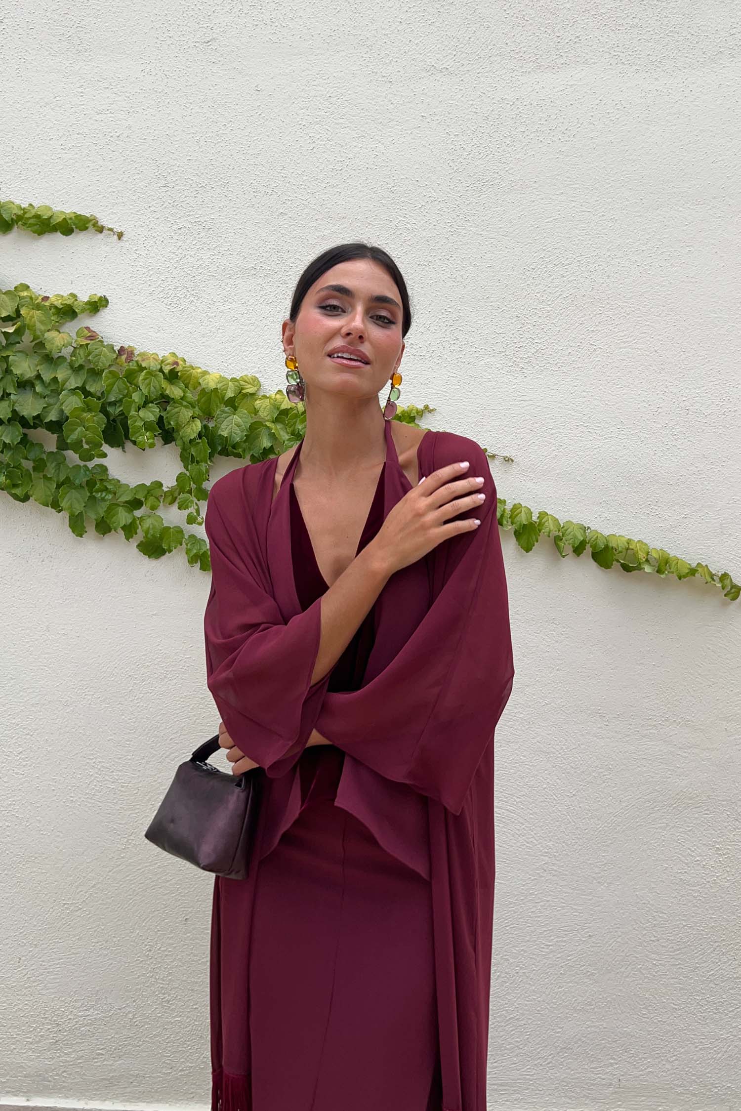 Mónica Kimono Burgundy