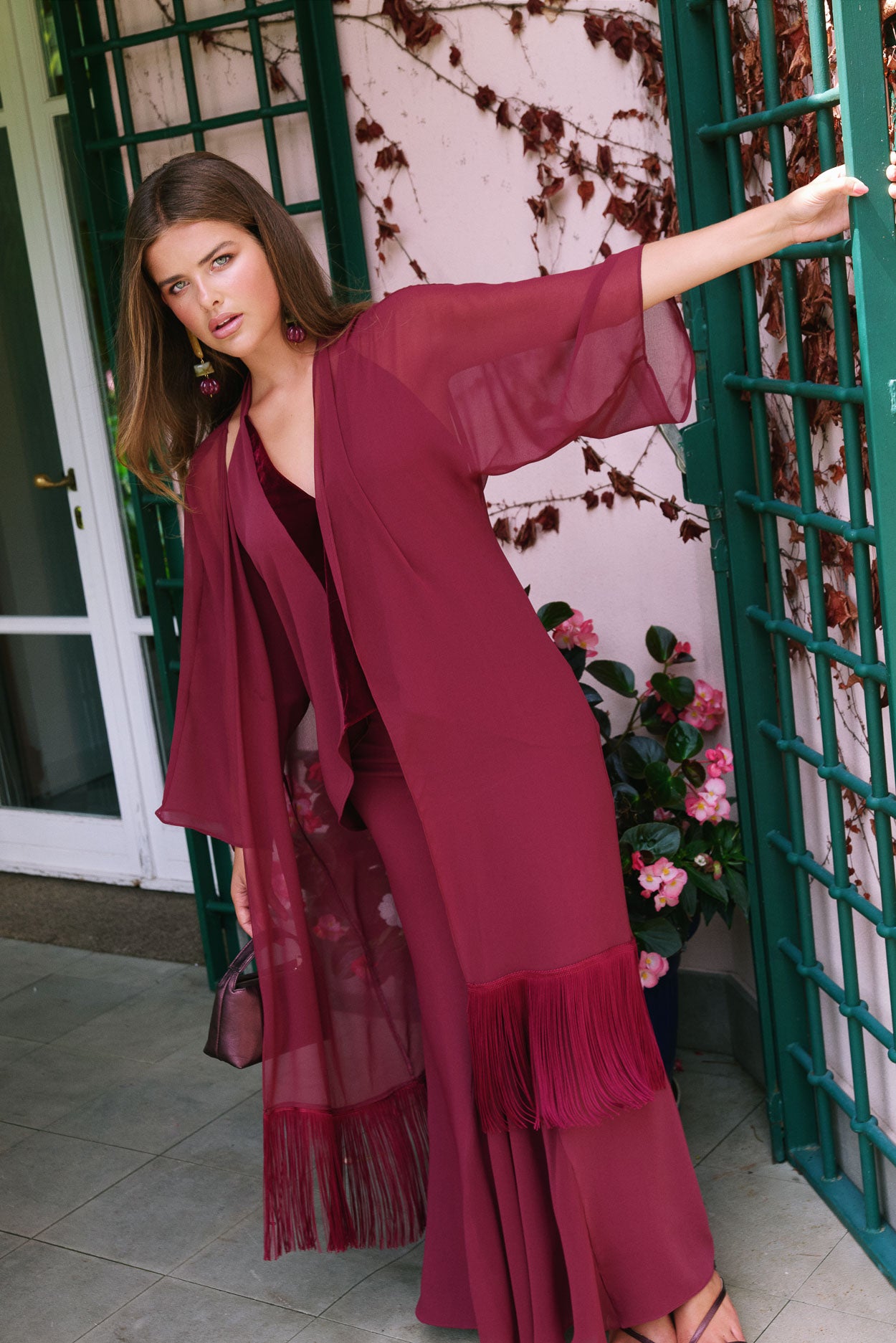 Mónica Kimono Burgundy