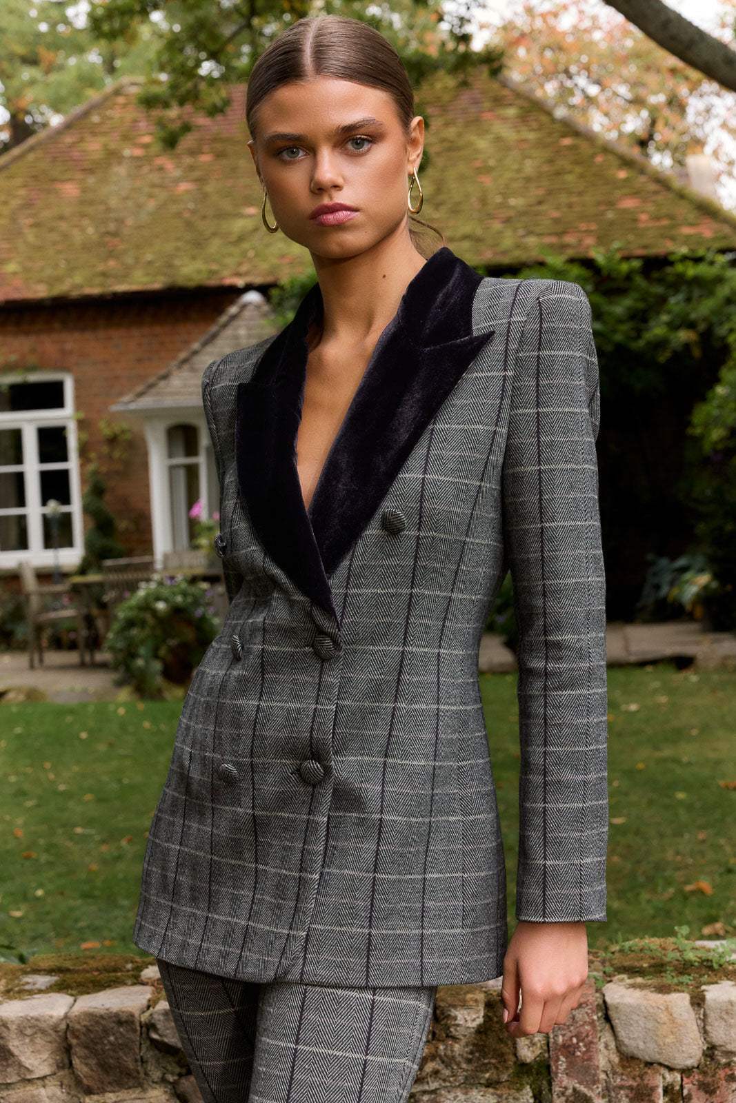 Blazer Diana Plaid
