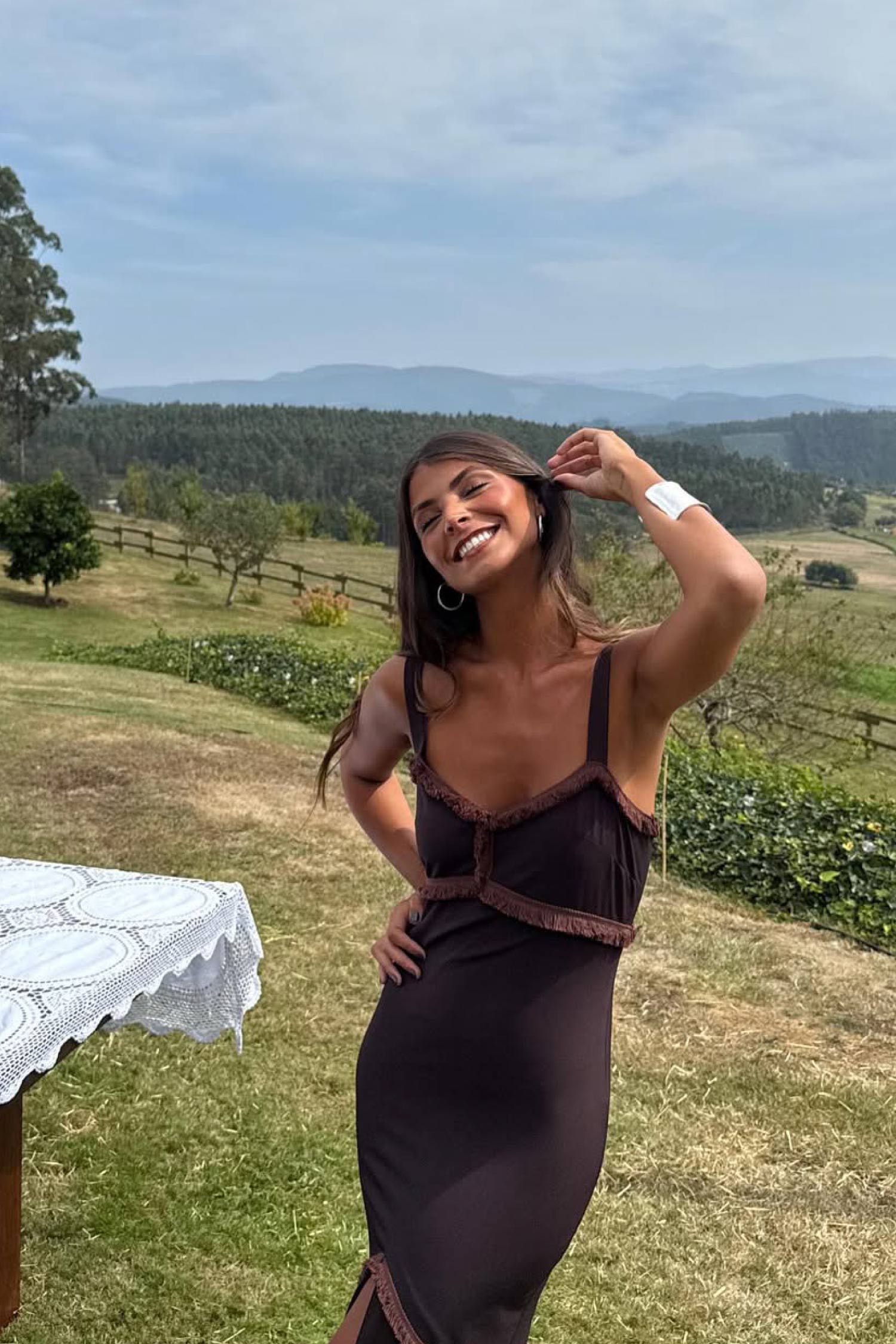 Vestido Loren Marrón