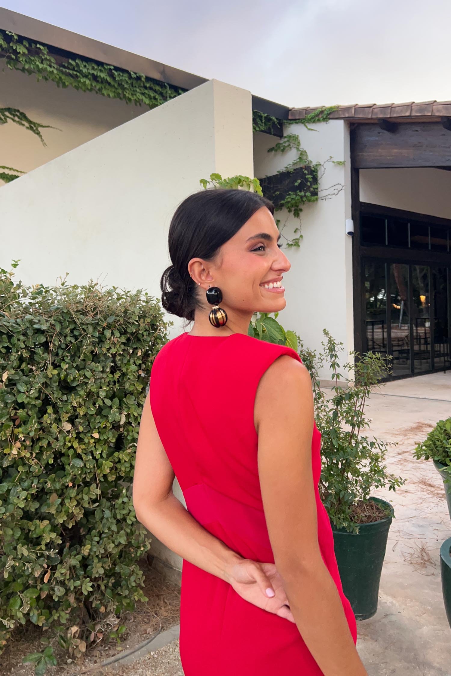 Vestido Venetia Carmín