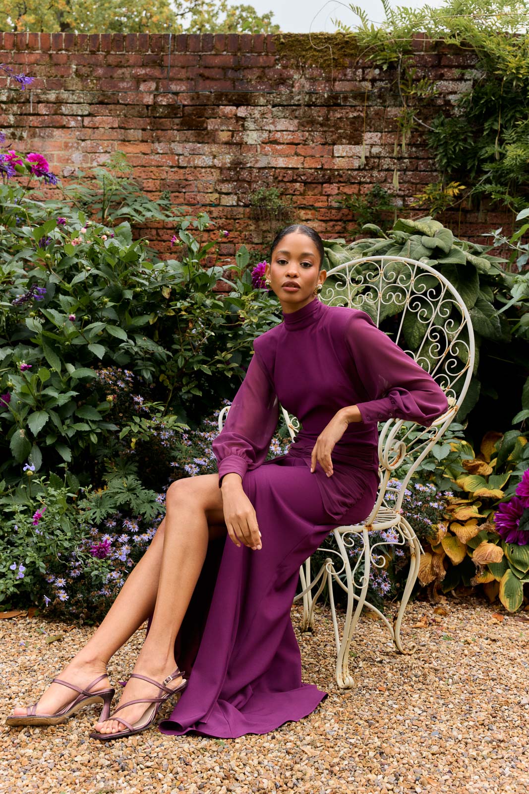 Meira Dress Aubergine