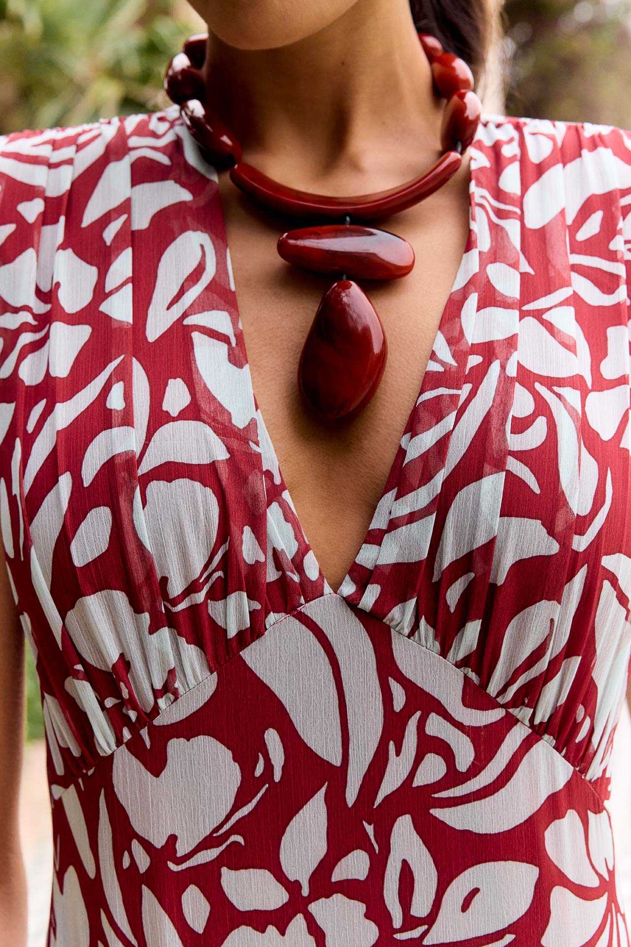 Sandara Dress Ayana Burgundy