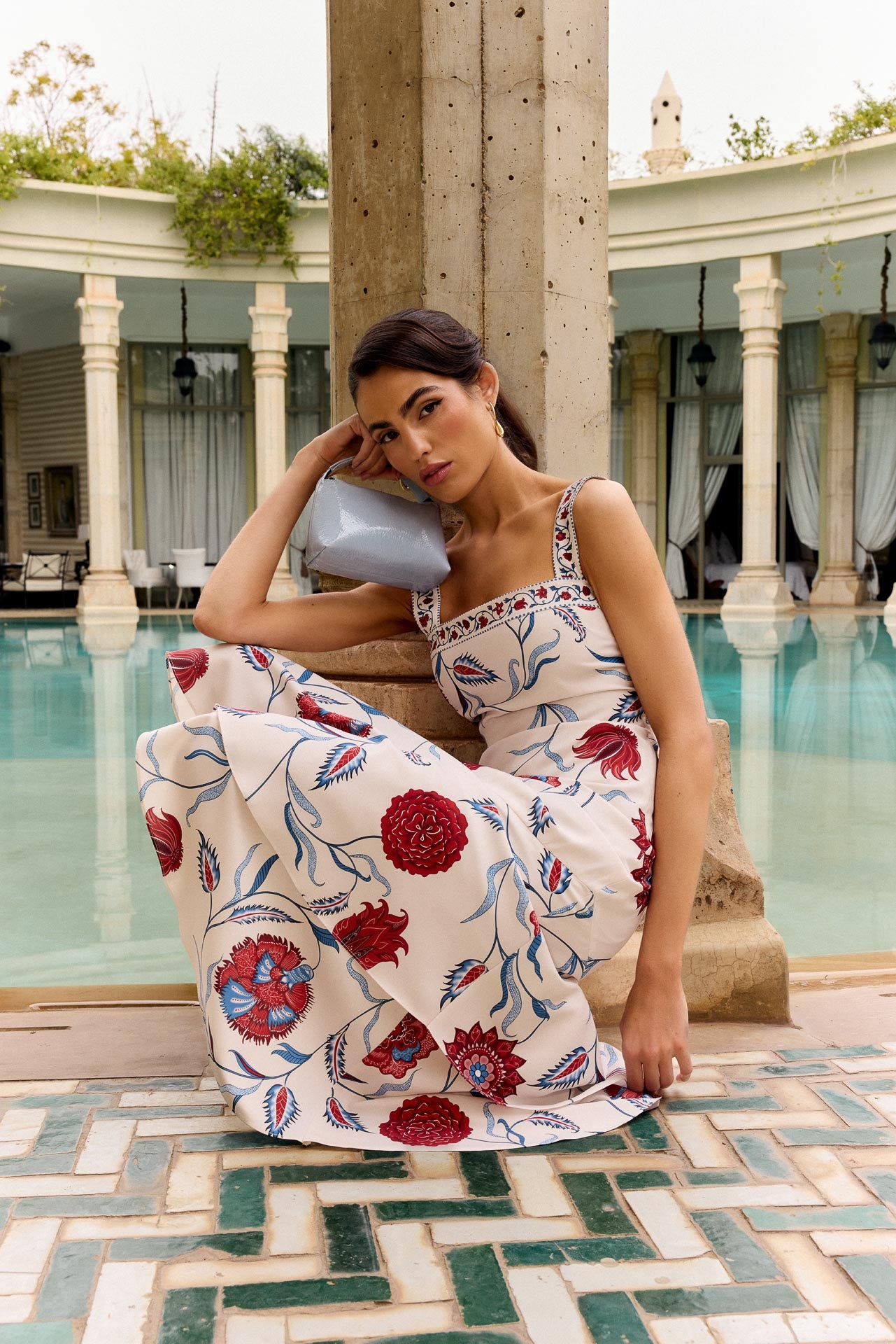 Sapphira Dress Passionfruit Ecru