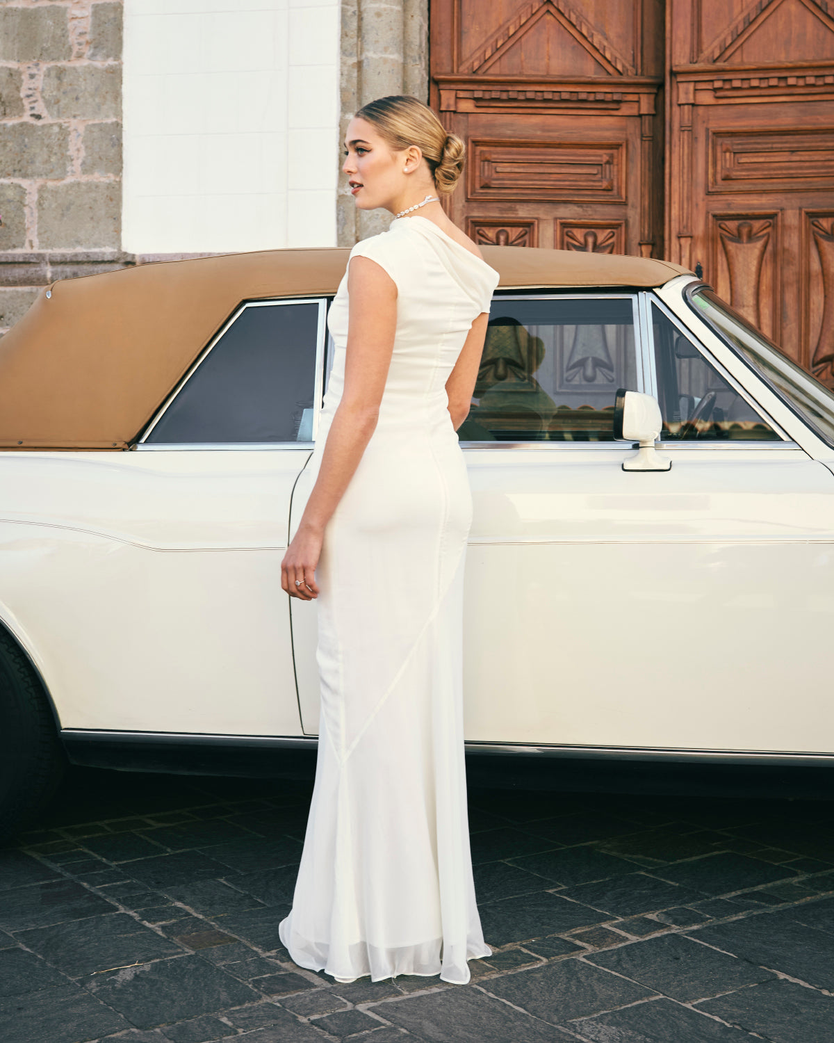 Vestido Marguerite Marfil