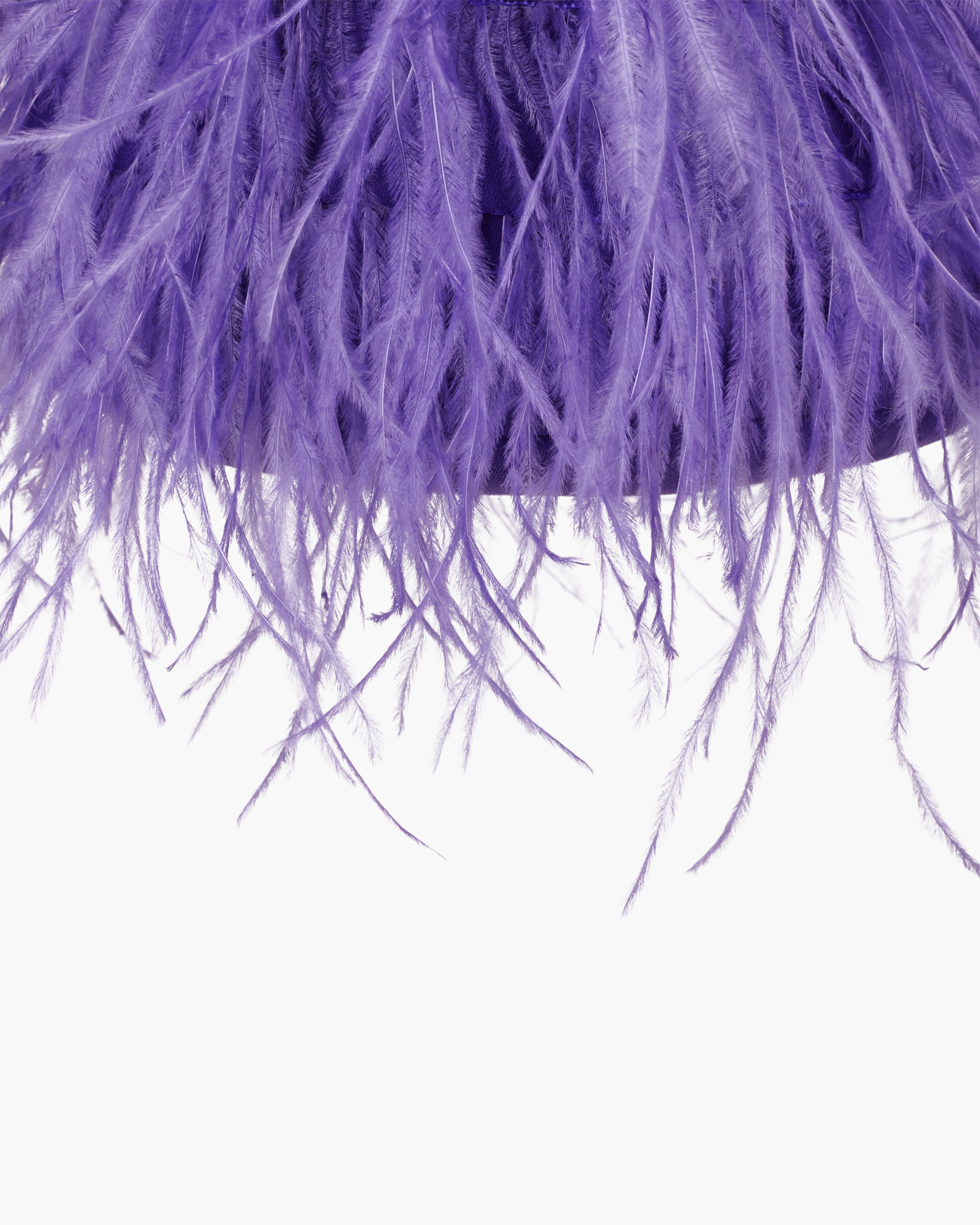 Bruna Feathers Petite Purple Bag