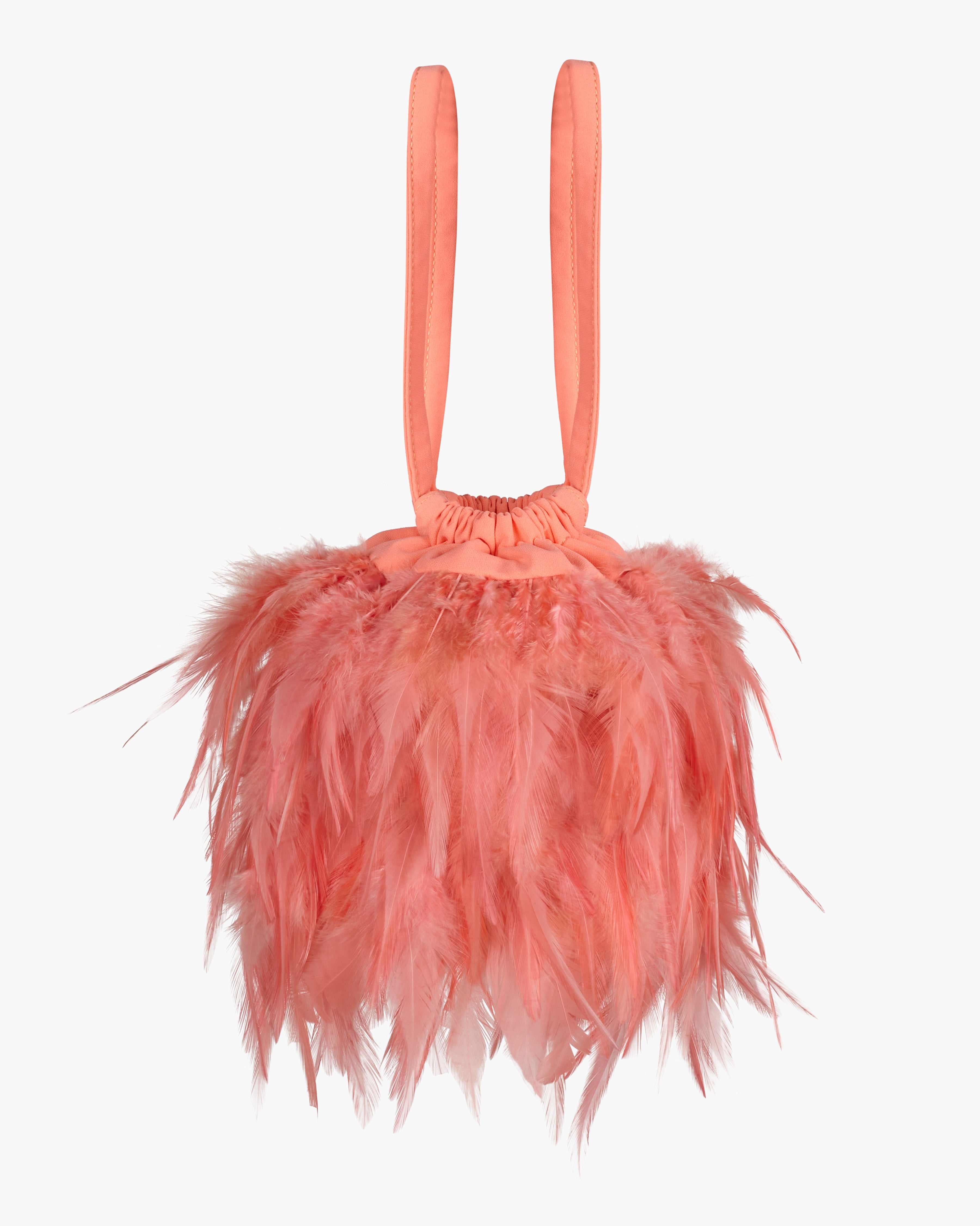Bolso Bruna Plumas Coral