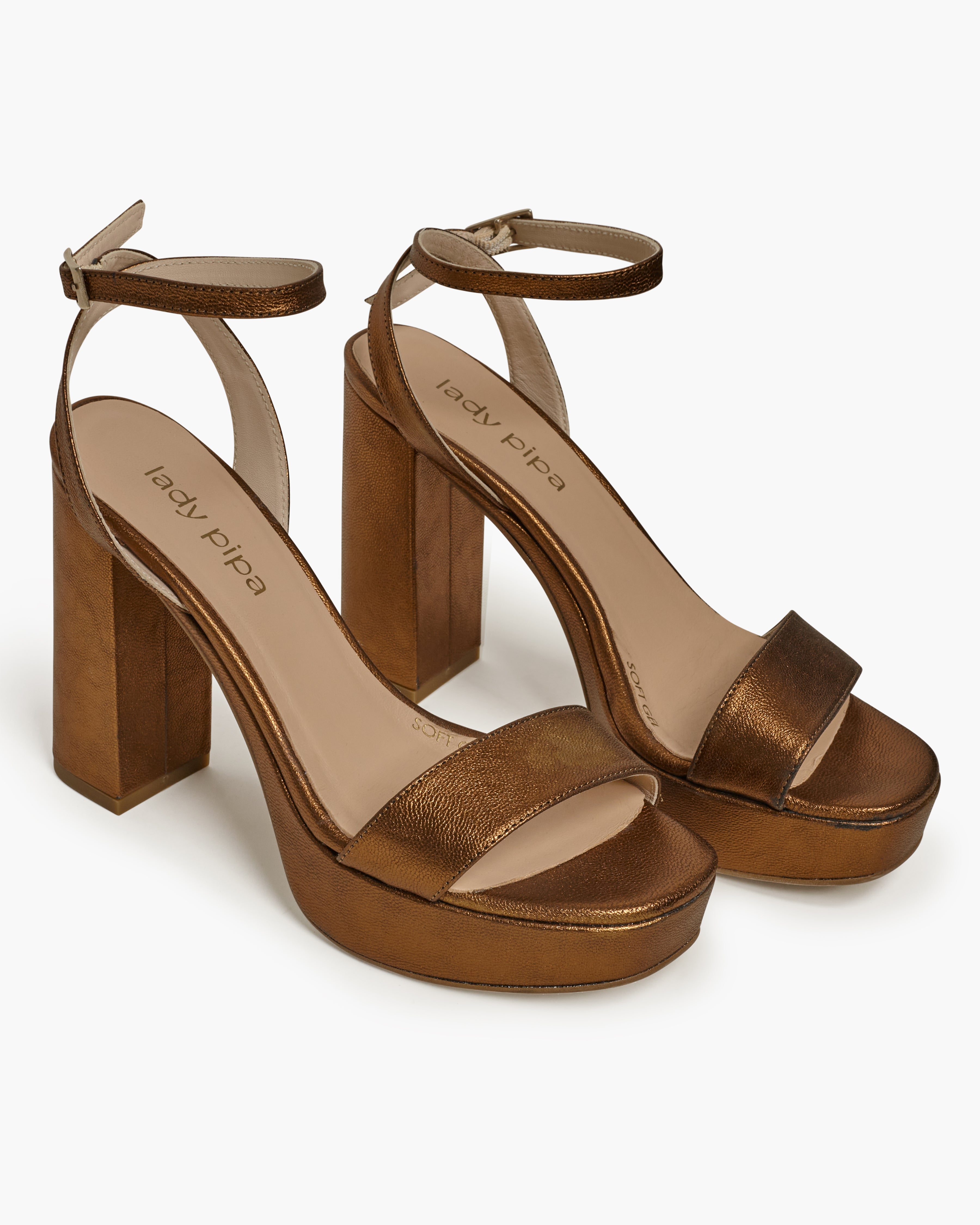 Sandalia Loira Cobre