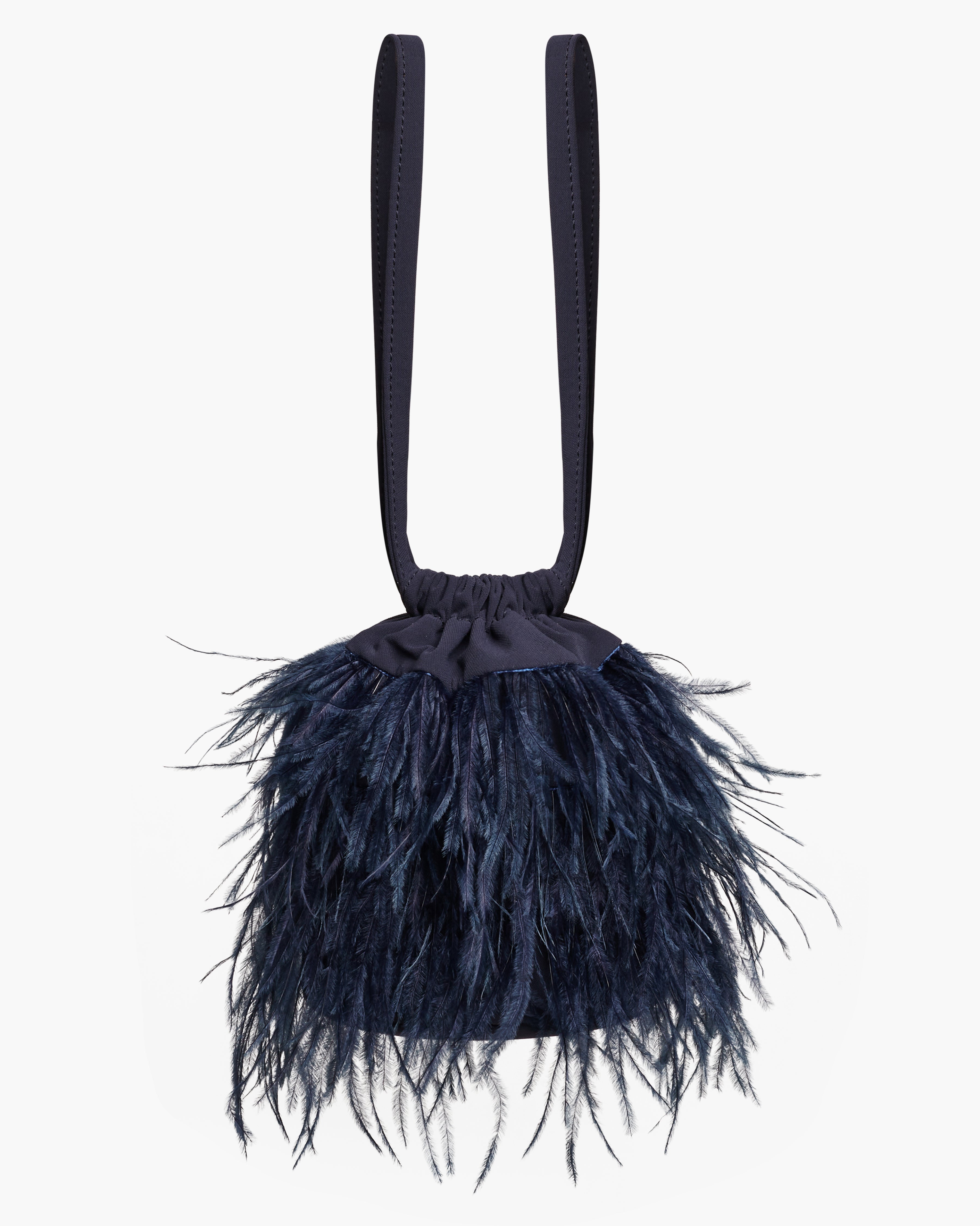 Bruna Feathers Navy Bag