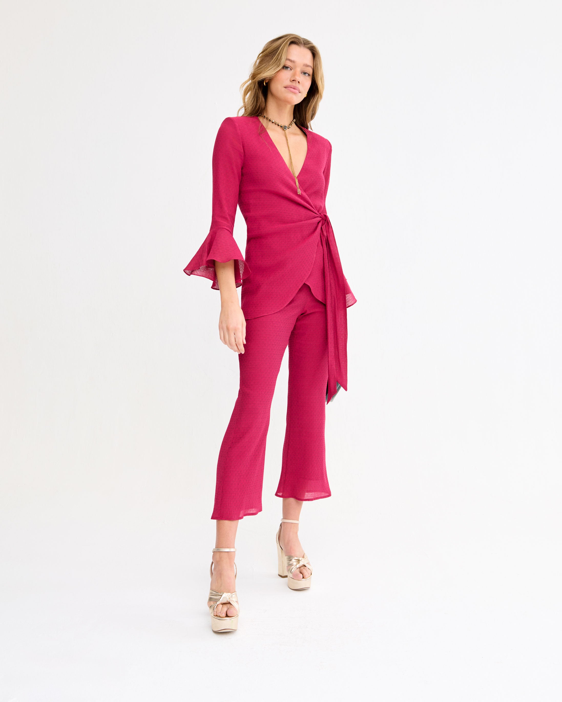 Agatha Burgundy Blazer