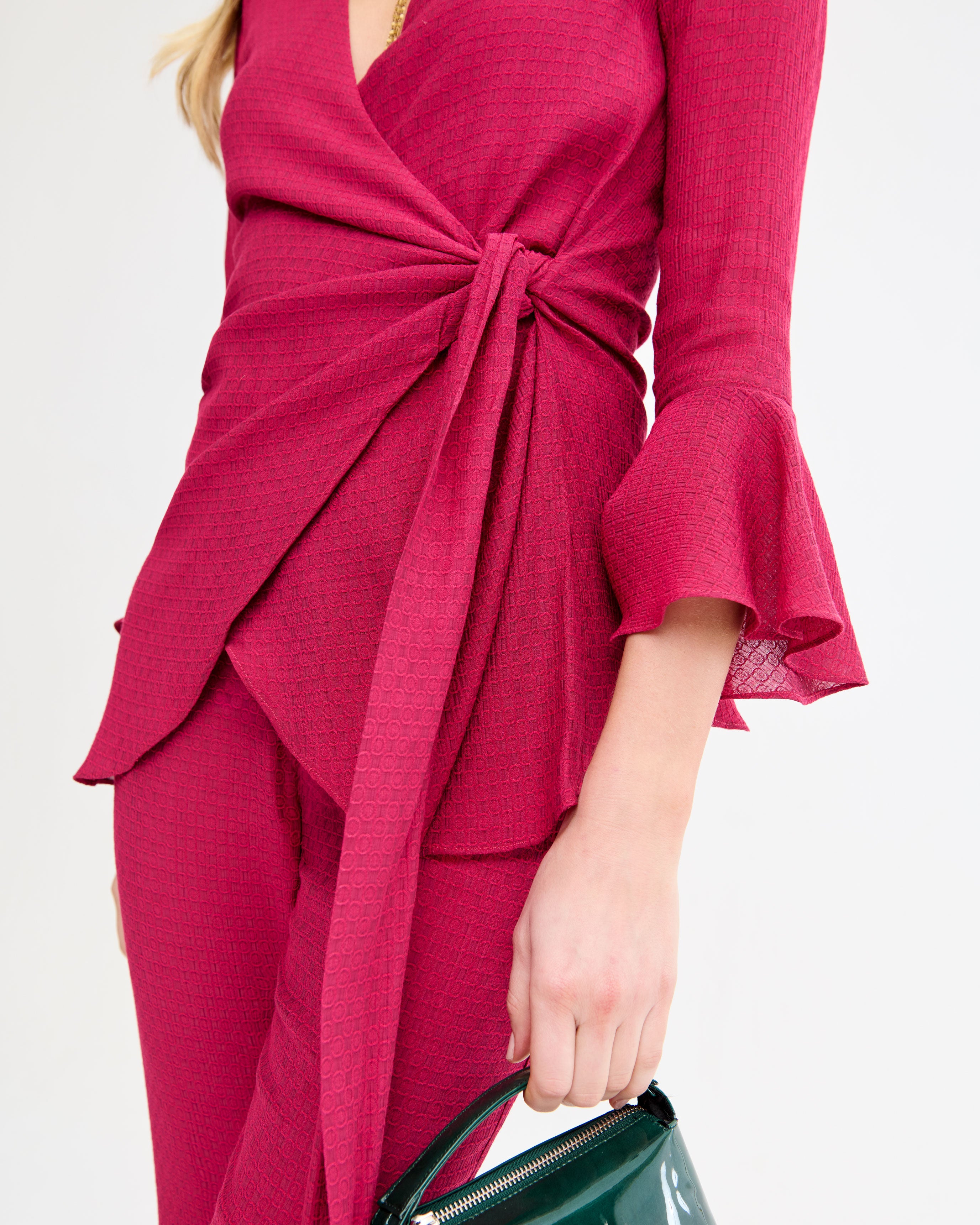 Agatha Burgundy Blazer